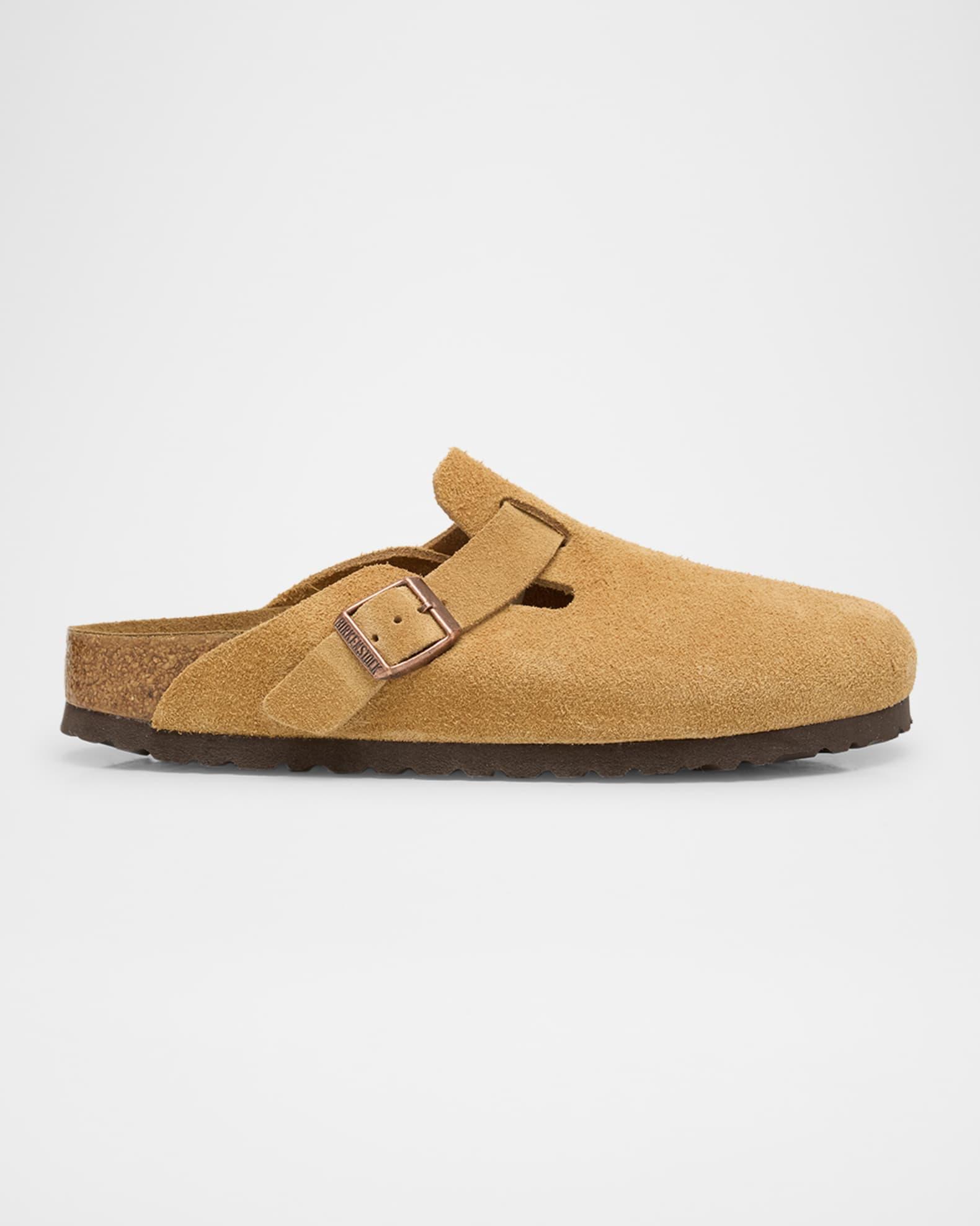 Boston Suede Buckle Slide Clogs Product Image