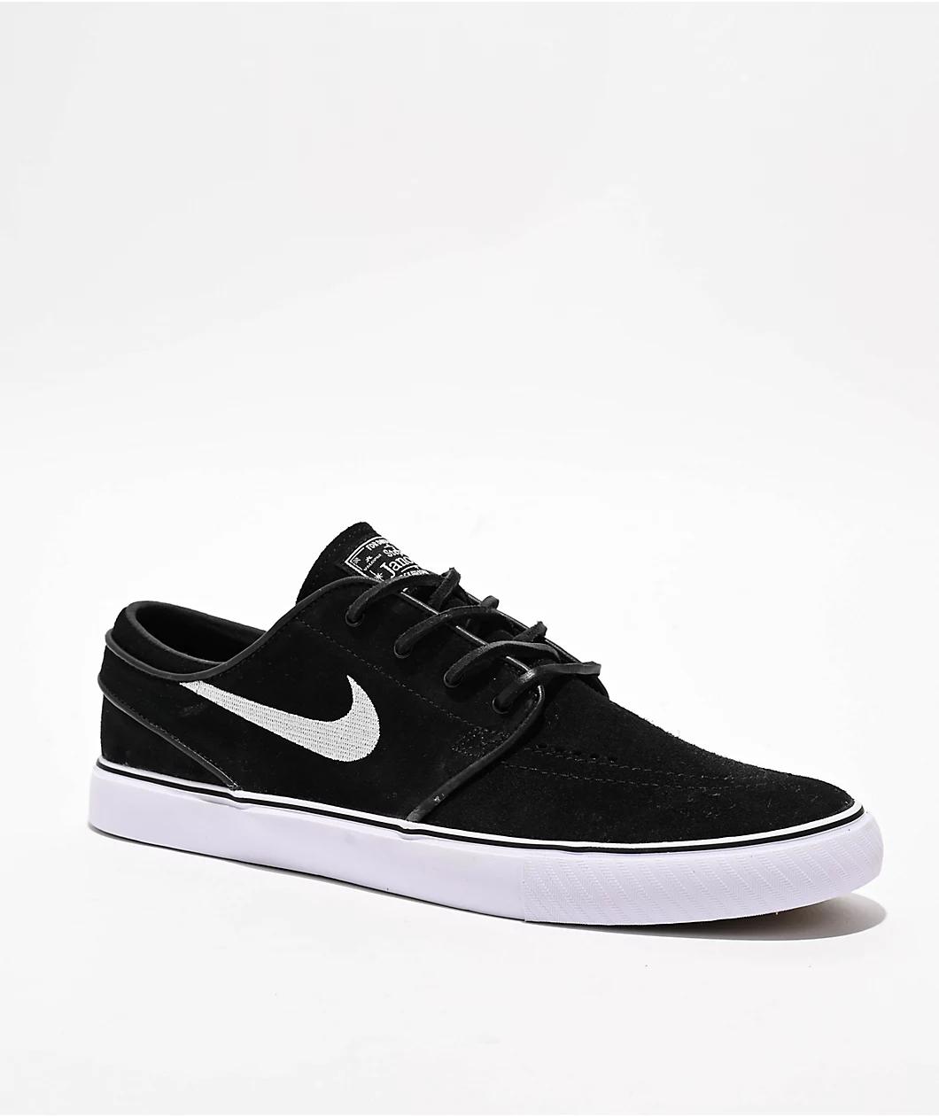 Nike SB Zoom Janoski OG+ Black & White Skate Shoes Product Image