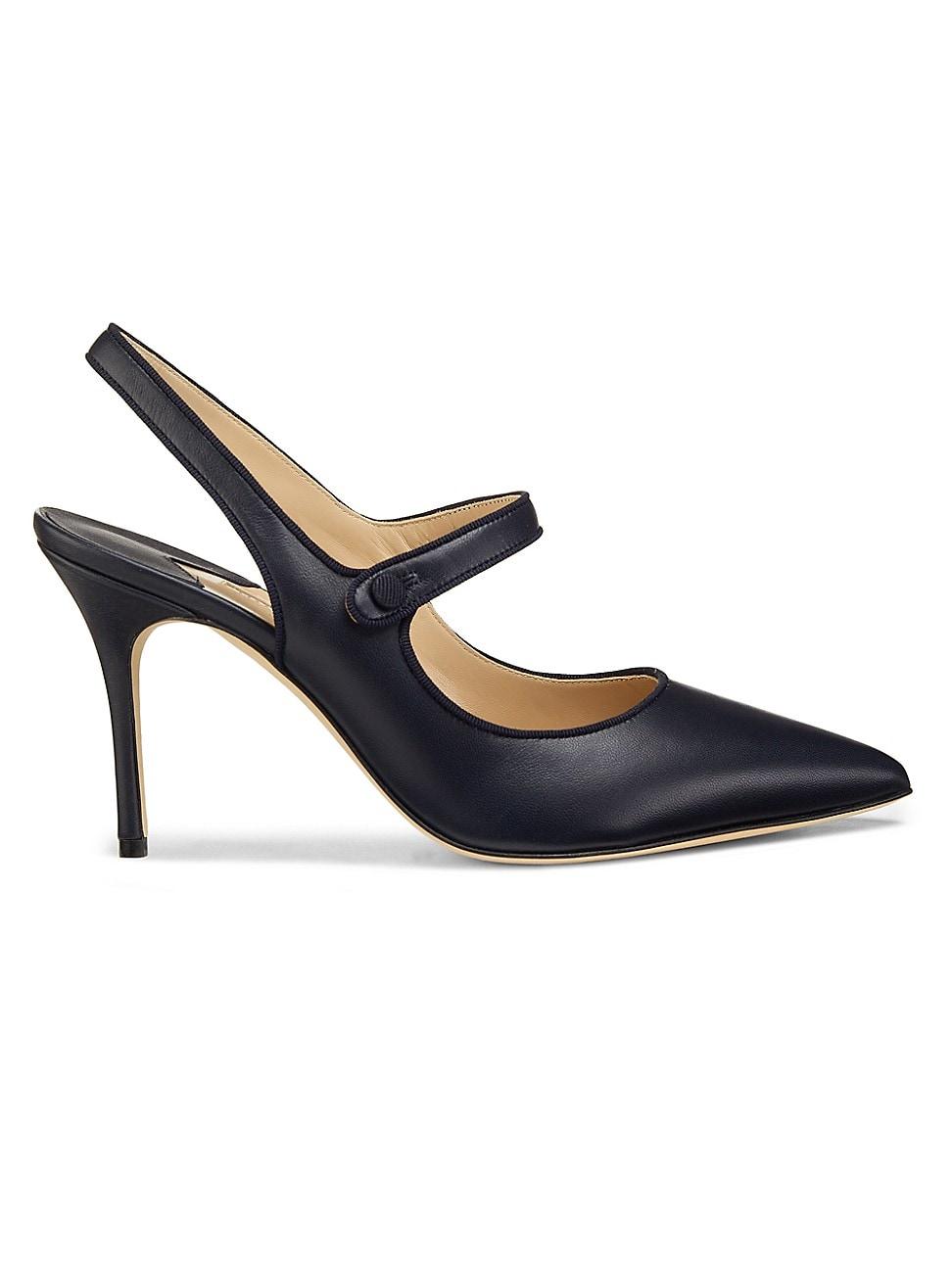 Womens Camparisli 90MM Leather Slingback Mary Jane Pumps Product Image