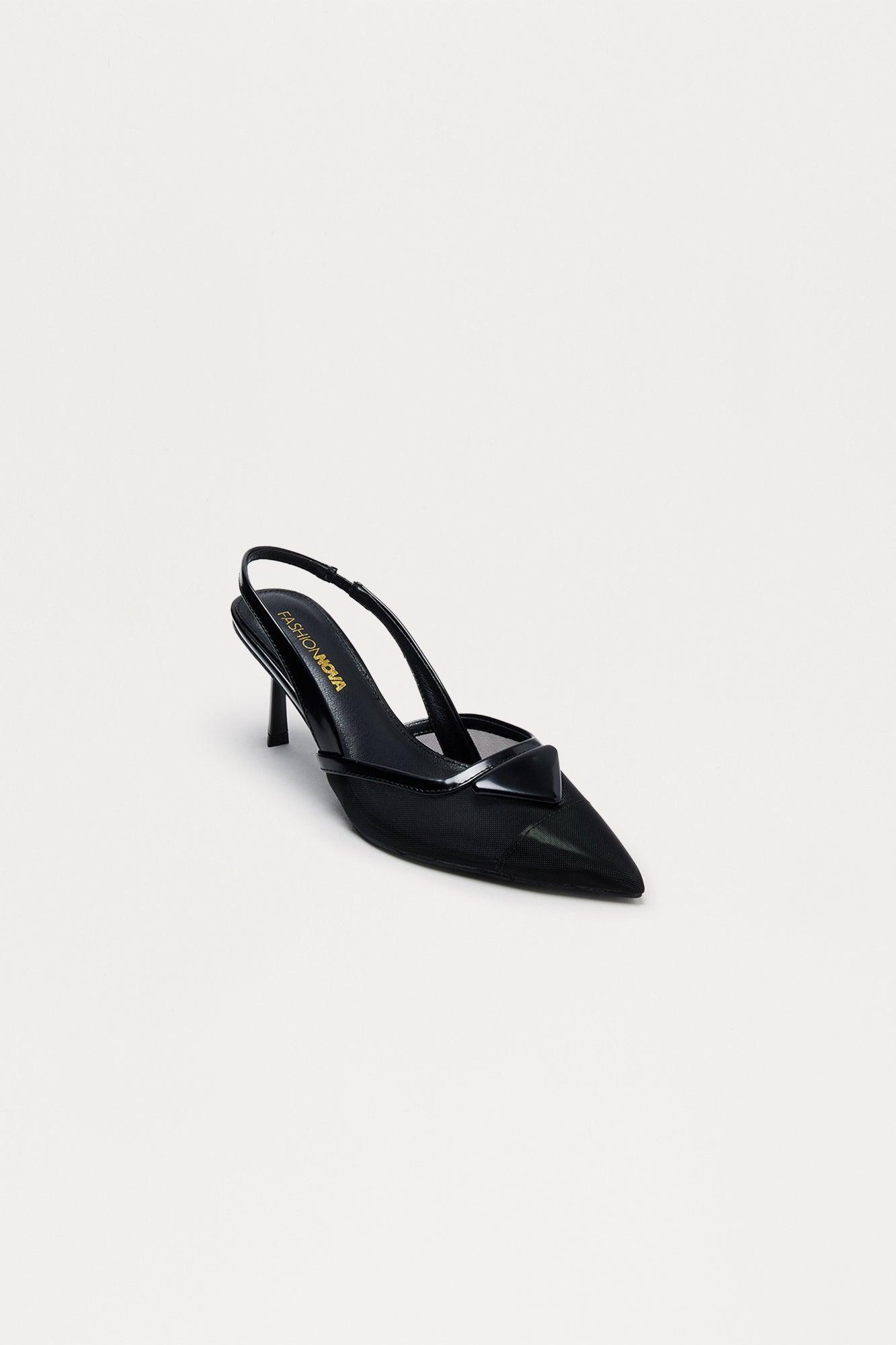 Woods Slingback Pumps - Black Female Product Image
