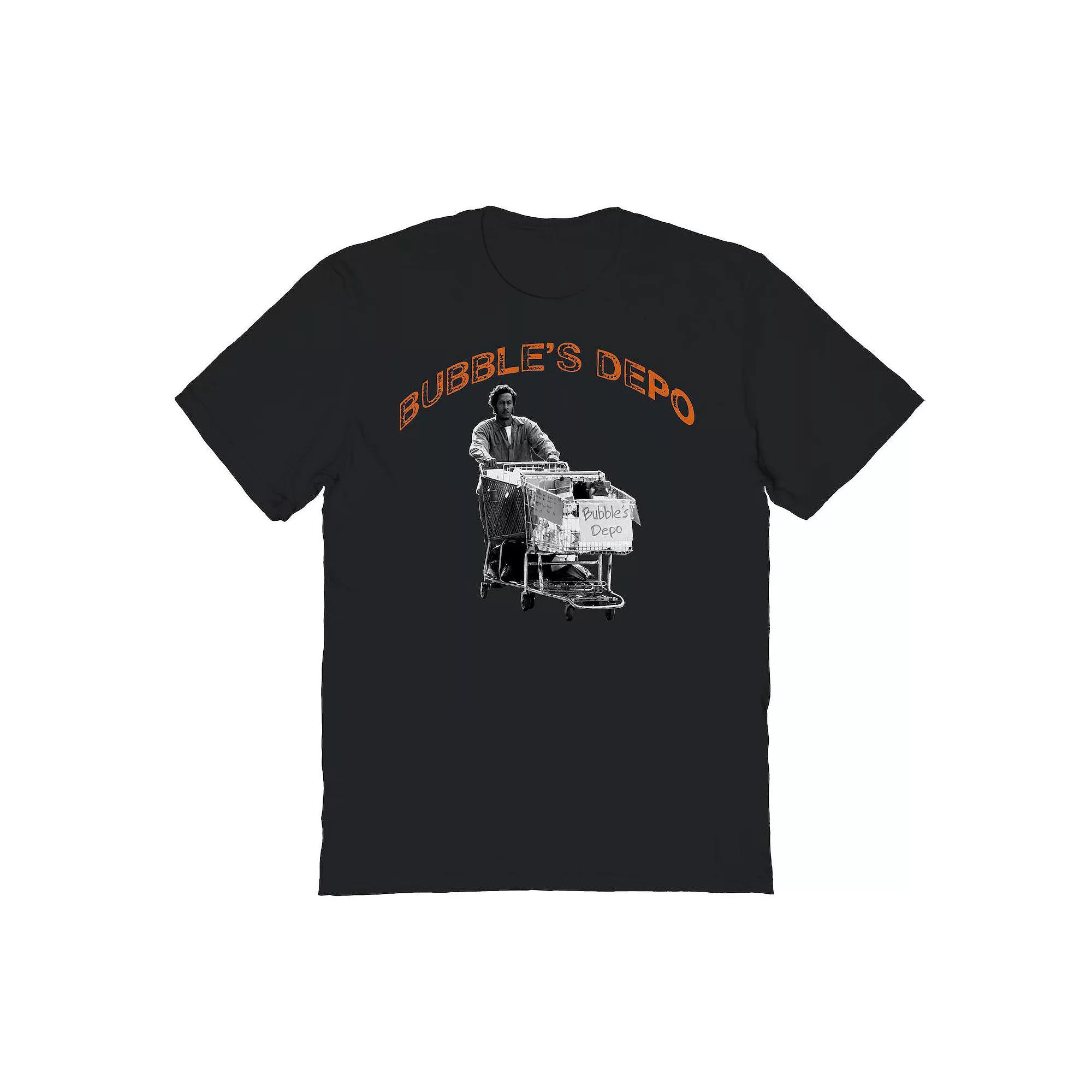 Men's Bubbles Depo The Wire Graphic Tee, Size: Small, Black Product Image