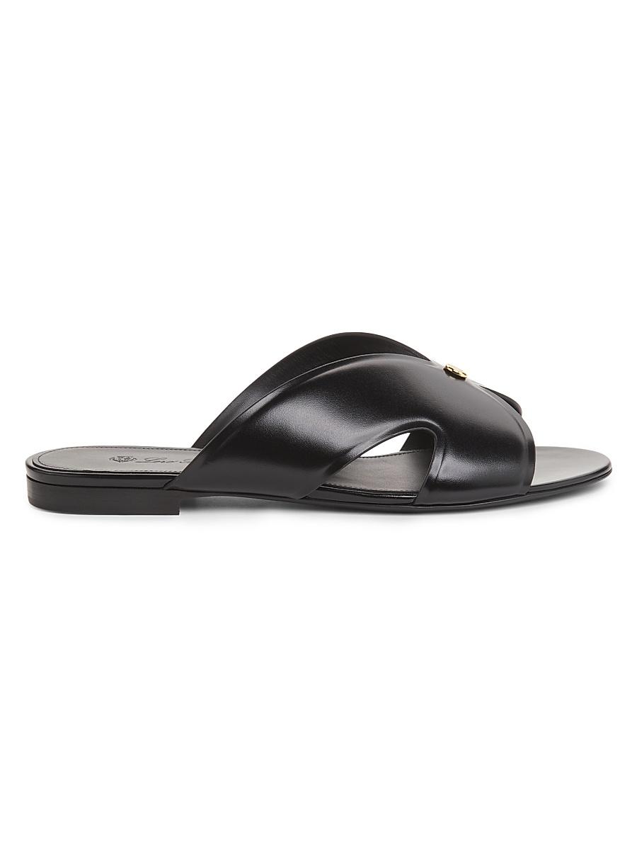 Womens Vera Leather Mule Sandals Product Image