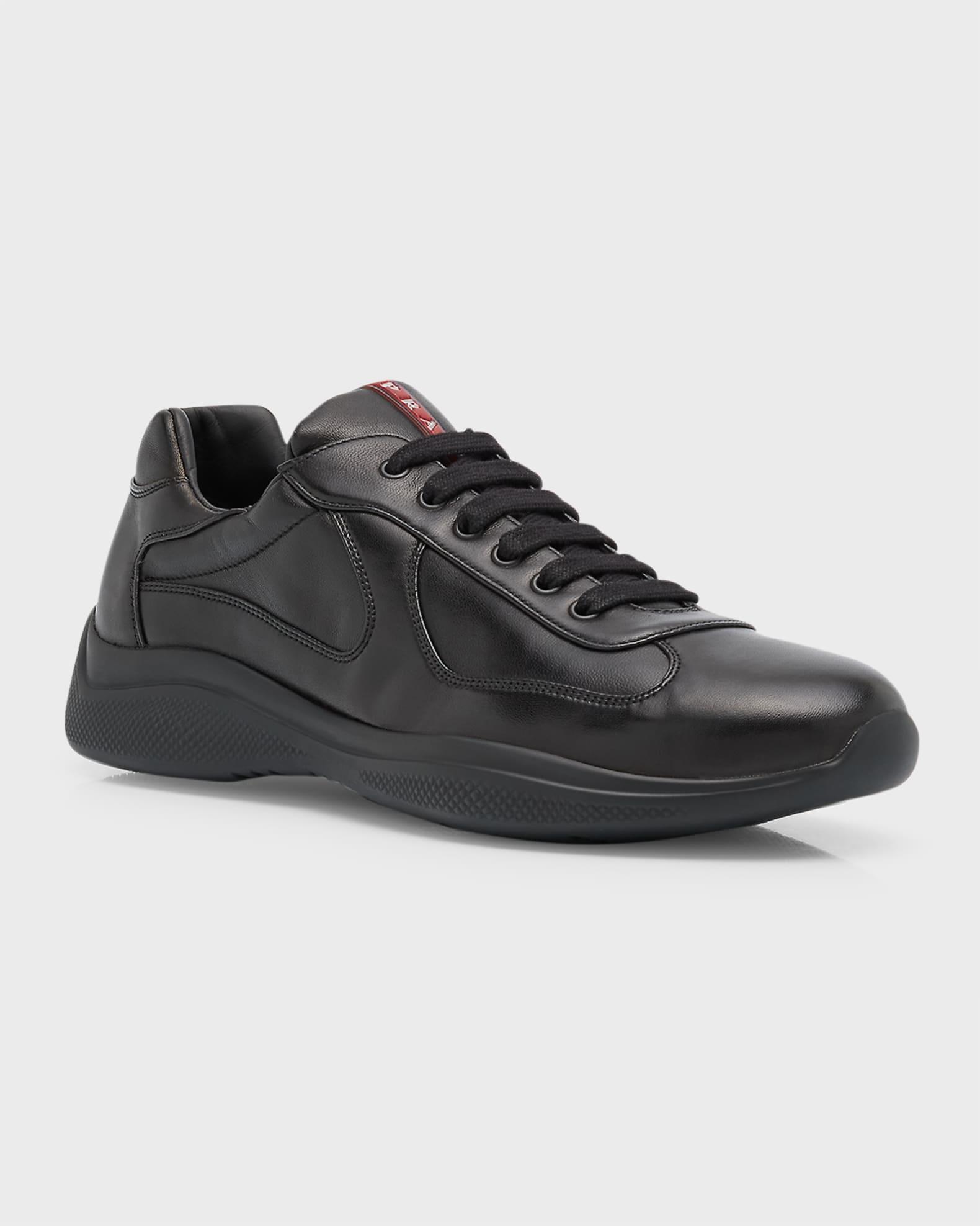 Men's Americas Cup Napa Leather Low-Top Sneakers Product Image