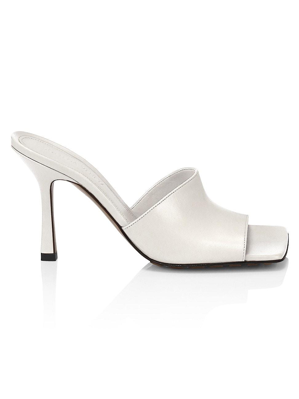 Womens Stretch Leather Mules Product Image