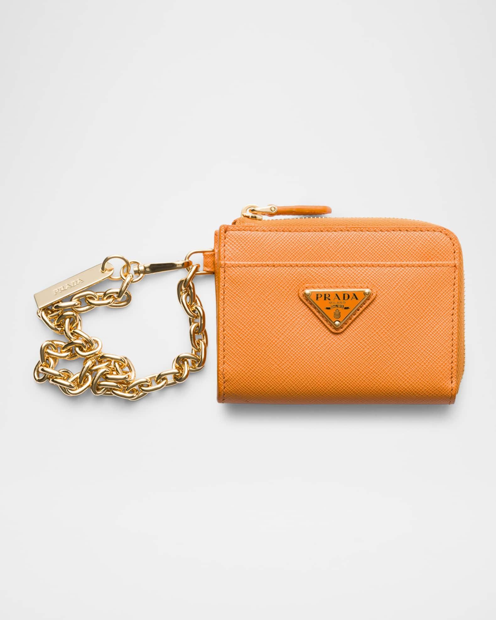 Small Saffiano Leather Zipper Wallet Product Image