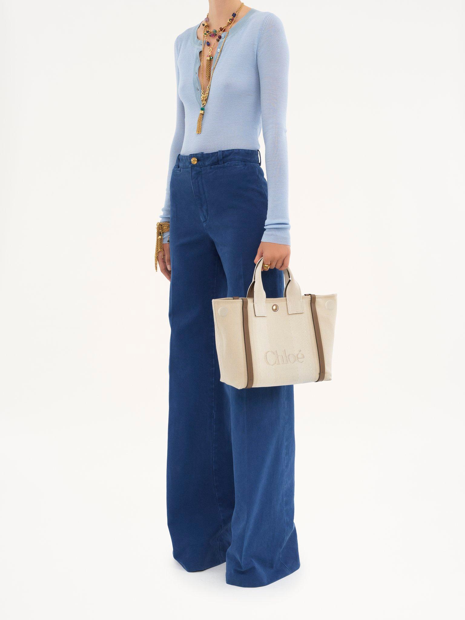 Small Chloé Carry tote bag in canvas Product Image