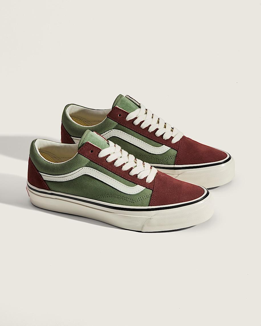 Premium Old Skool Shoe in Brown / Green| Vans US Product Image