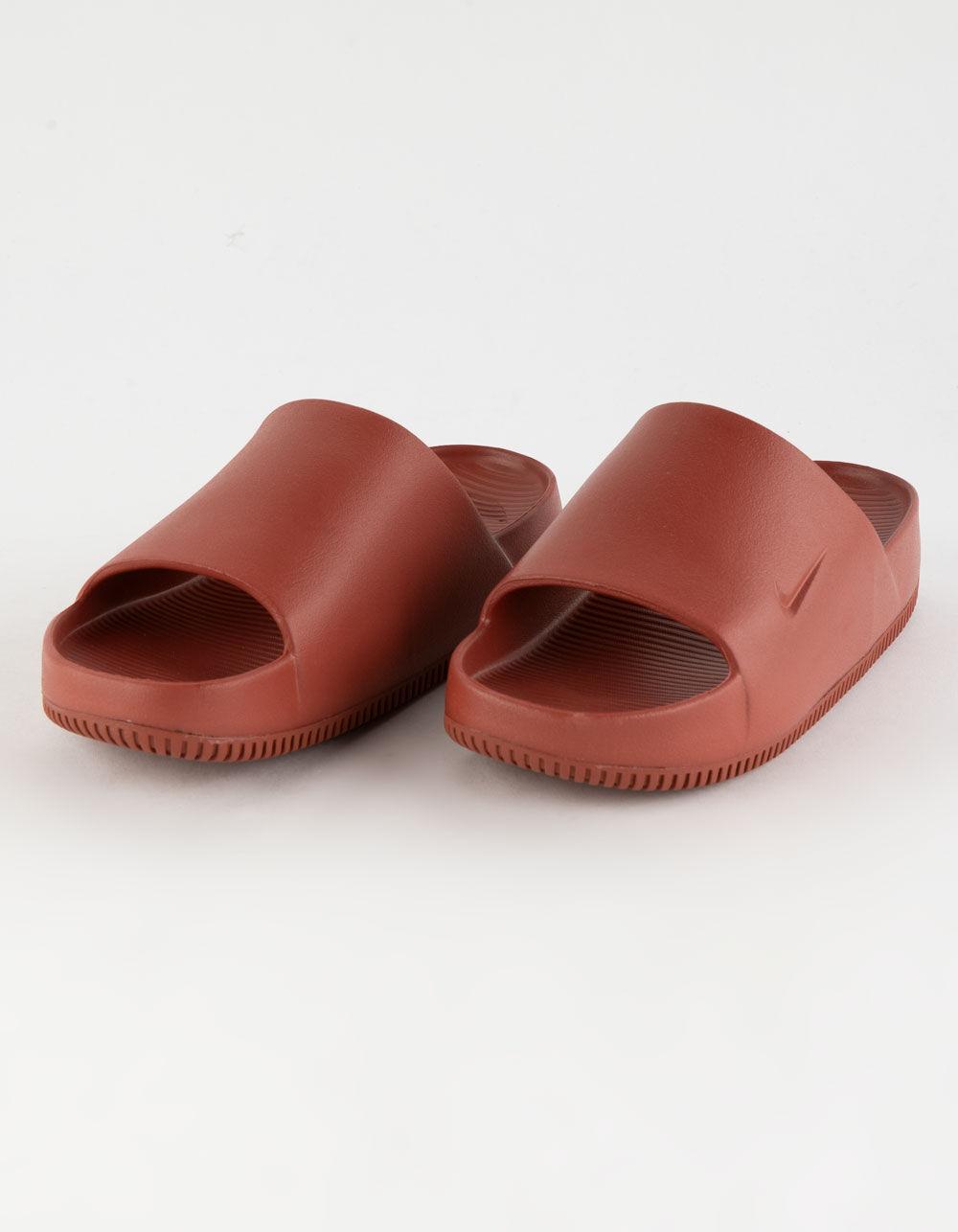 NIKE Calm Womens Slide Sandals - WHITE Product Image
