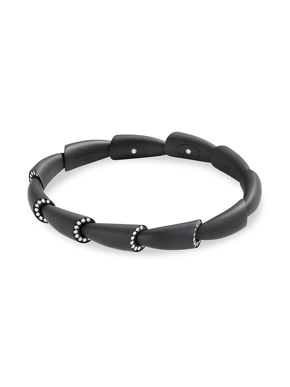 Womens Calla Diamond & Titanium Bracelet Product Image