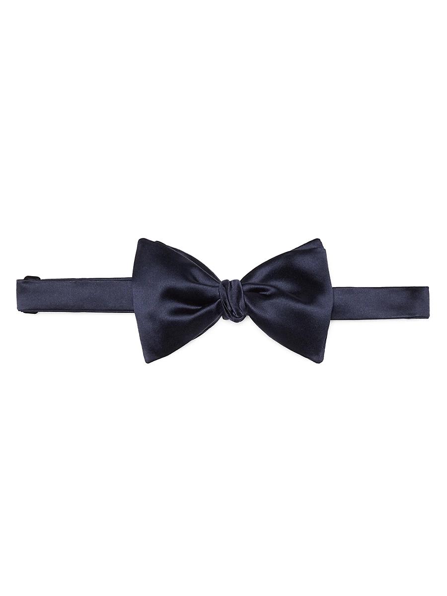 Mens Cotton and Silk Satin Bow Tie Product Image
