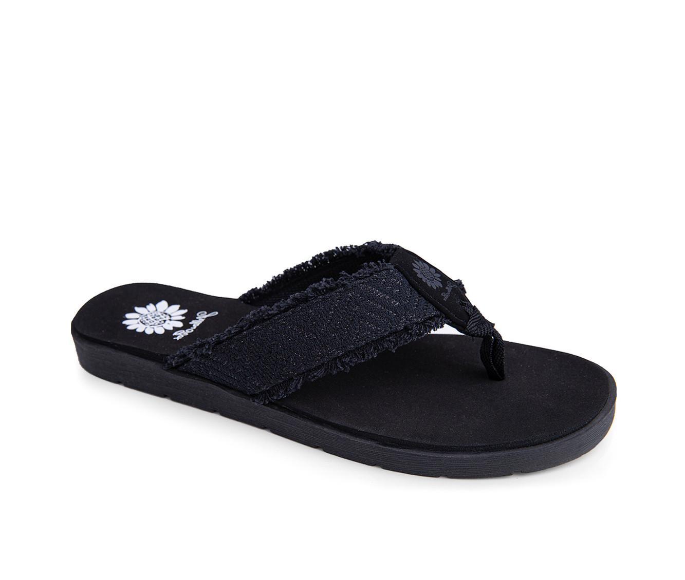 Women's Yellow Box Faddy Flip-Flops Product Image