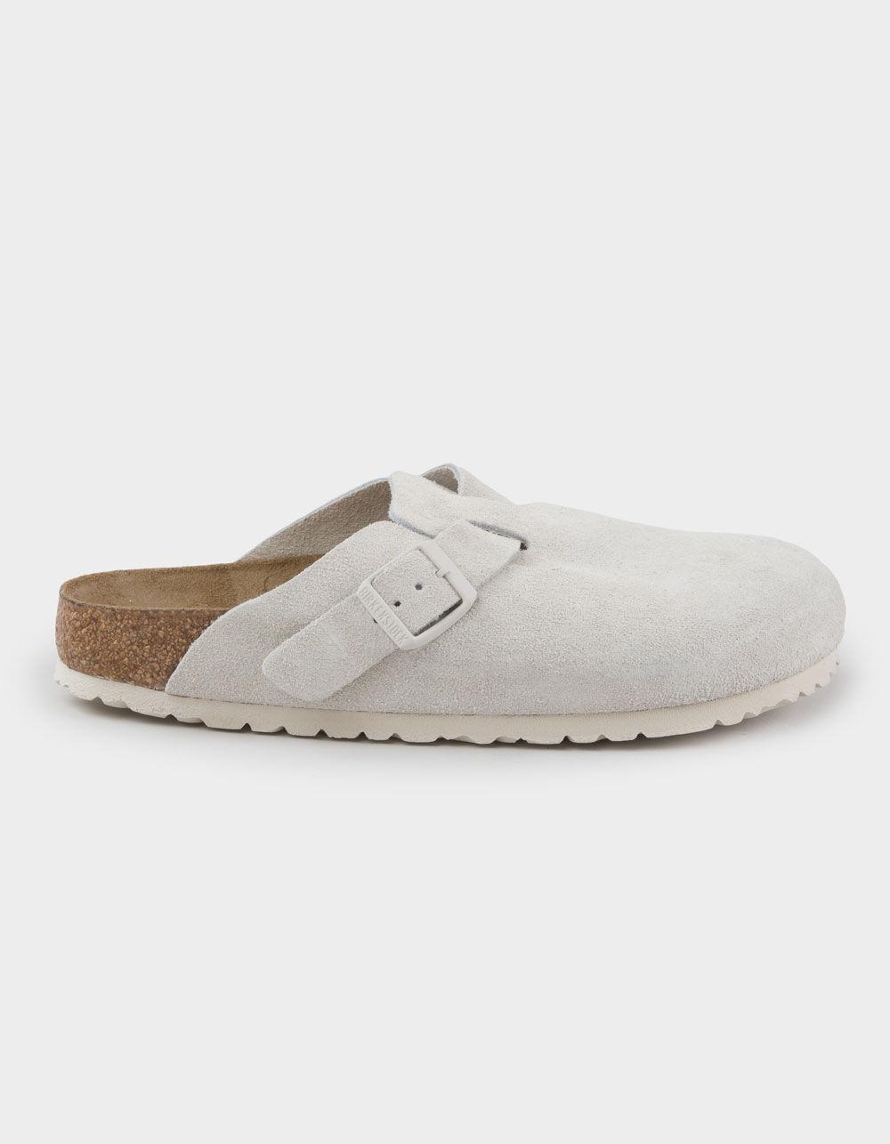 BIRKENSTOCK Boston Soft Footbed Womens Clogs - WHITE Product Image