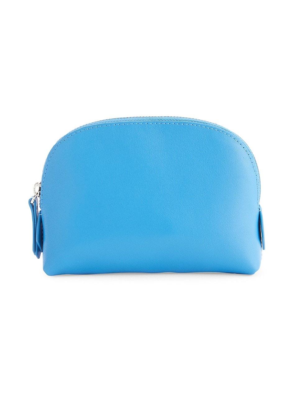 Womens Compact Leather Cosmetic Bag Product Image