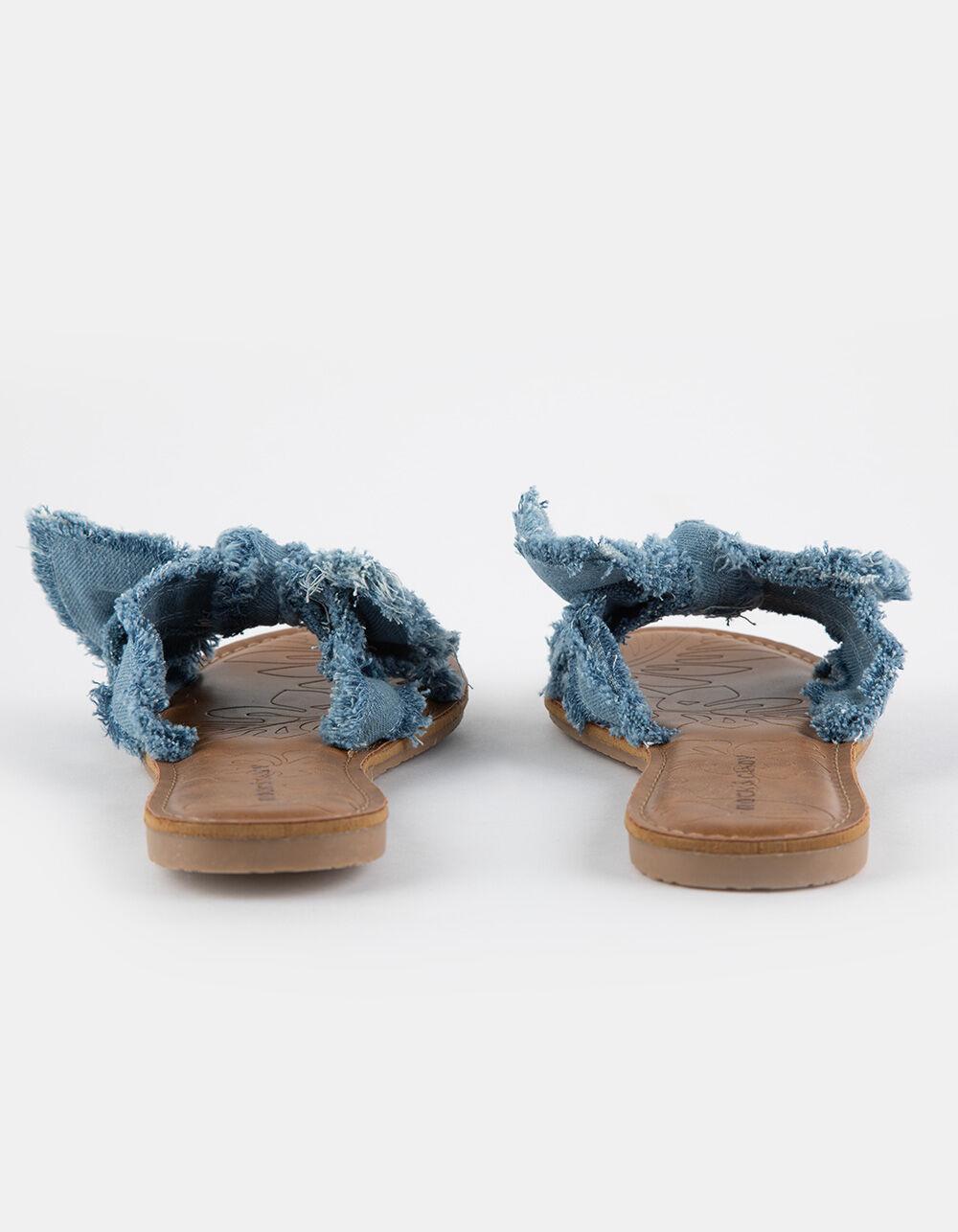 ROCK & CANDY Laze Bow Womens Sandals - PINK Product Image