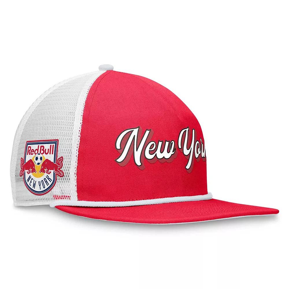 Men's Fanatics Branded Red/White New York Red Bulls True Classic Golf Snapback Hat Product Image