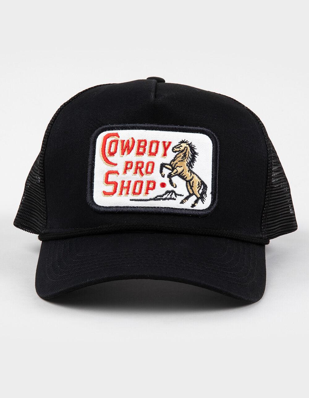 SENDERO PROVISIONS CO. Cowboy Pro Shop Trucker Hat - BLACK COMBO Product Image