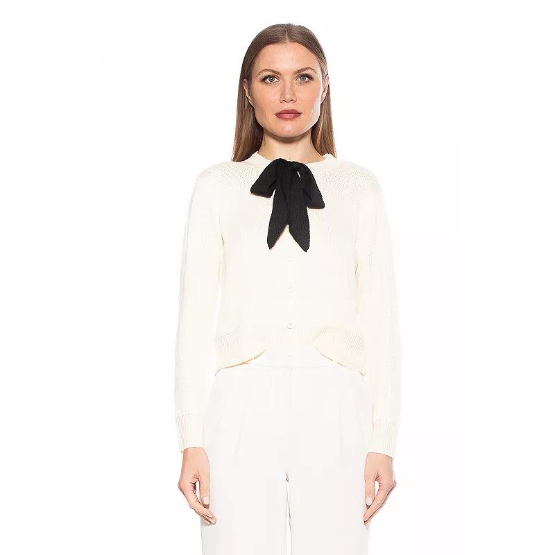 Women's ALEXIA ADMOR Calix Knit Cardigan with Bow Detail,  Product Image