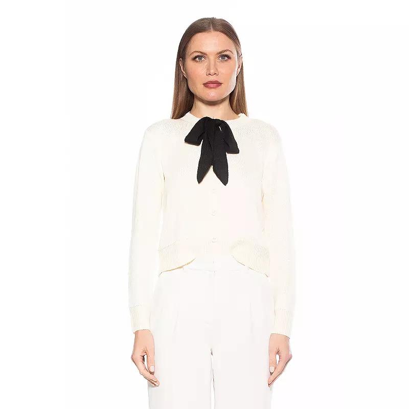 Women's ALEXIA ADMOR Calix Knit Cardigan with Bow Detail,  Product Image