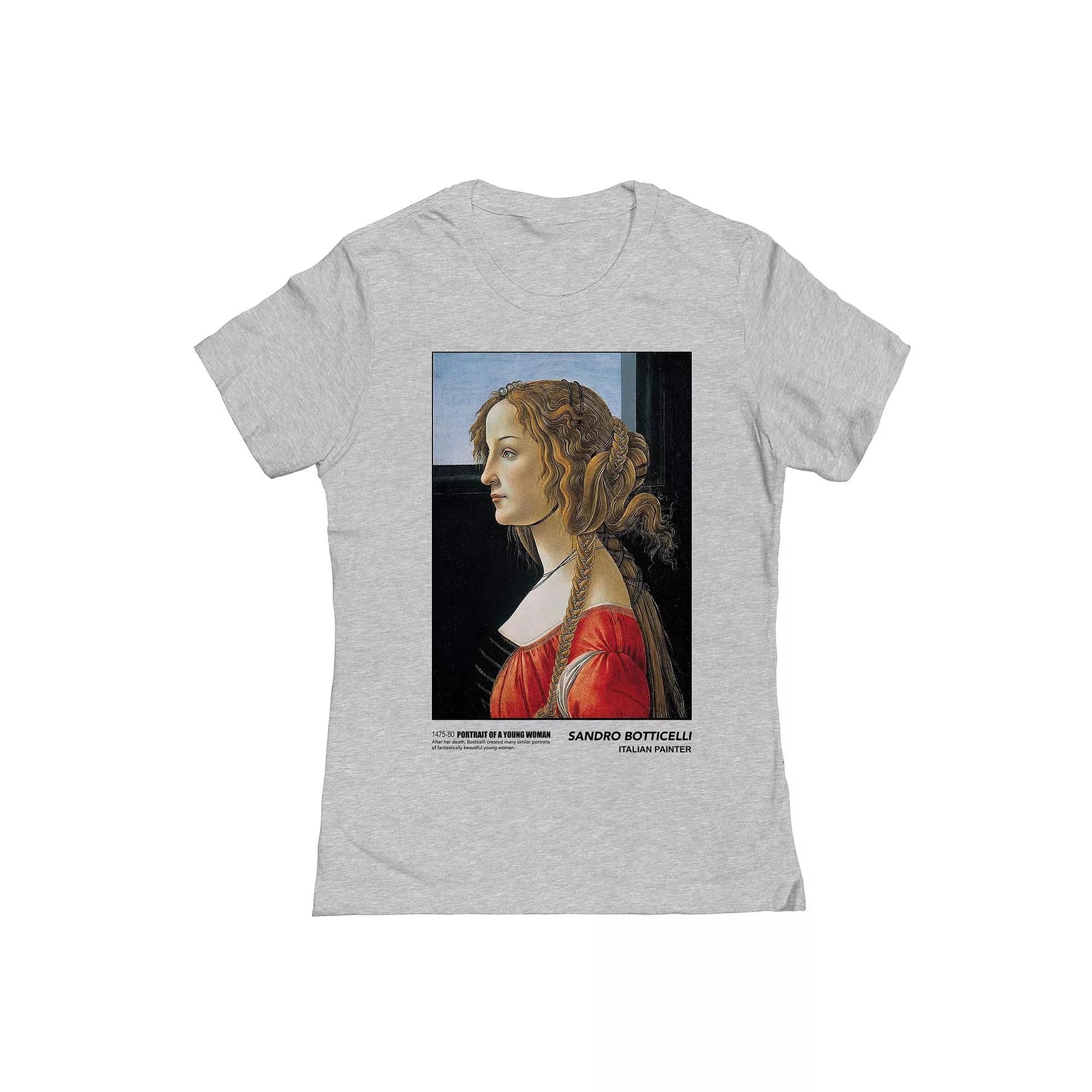 Junior's Boticelli Port Womens Graphic Tee, Girl's, Size: Small, Sport Gray Product Image