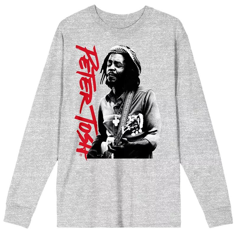 Men's Peter Tosh Artist Playing Graphic Tee, Size: Medium, Gray Product Image