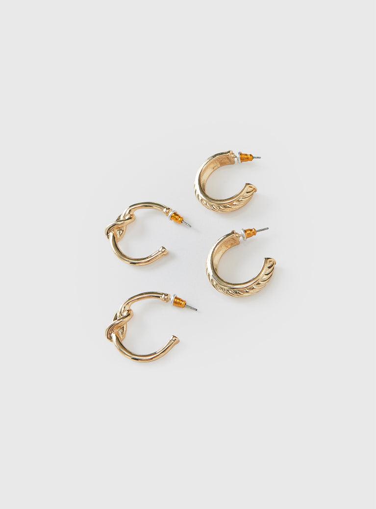 Moonshine Earring Set Gold Product Image
