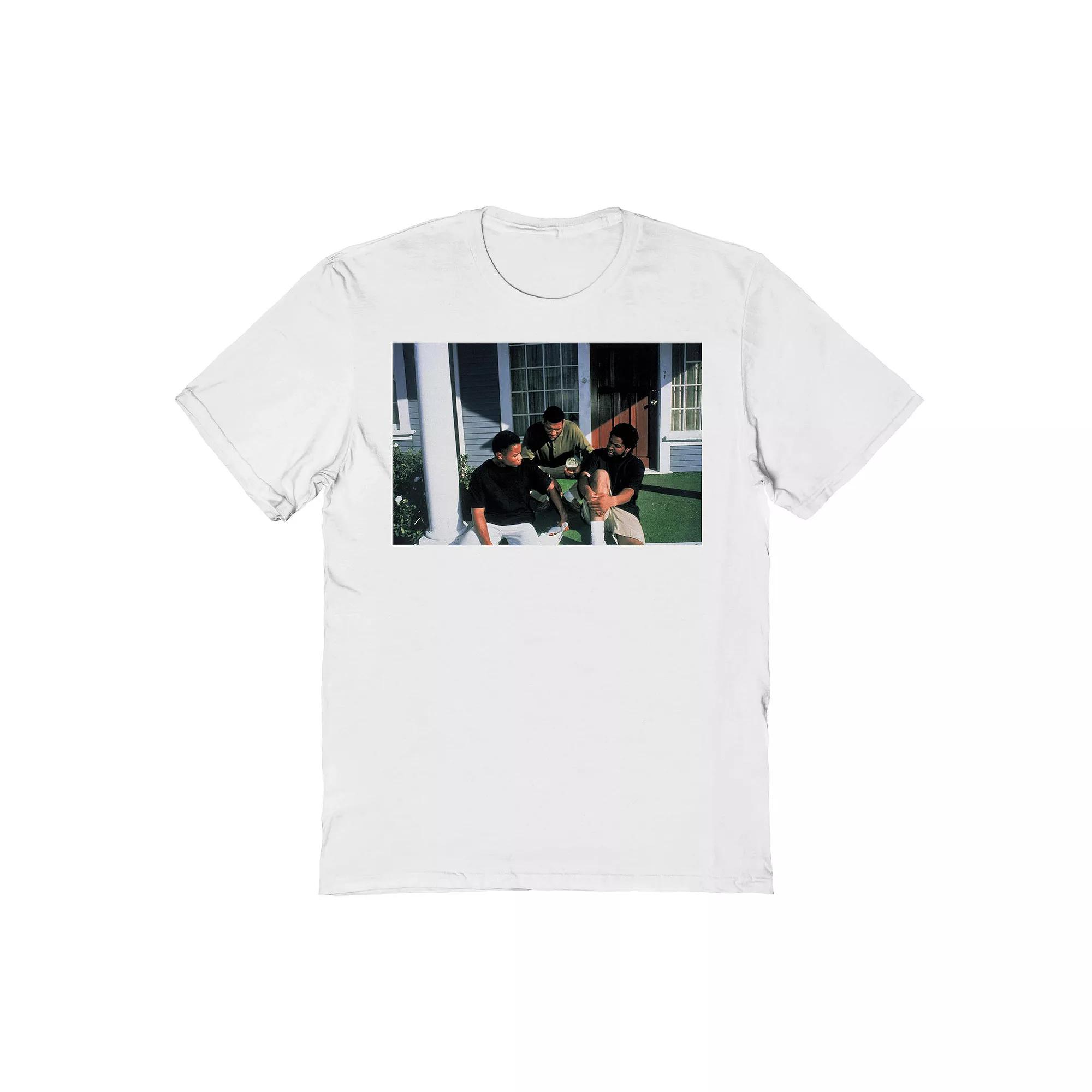 Men's Boyz N The Hood Porch Photo Graphic Tee, Size: XXL, White Product Image