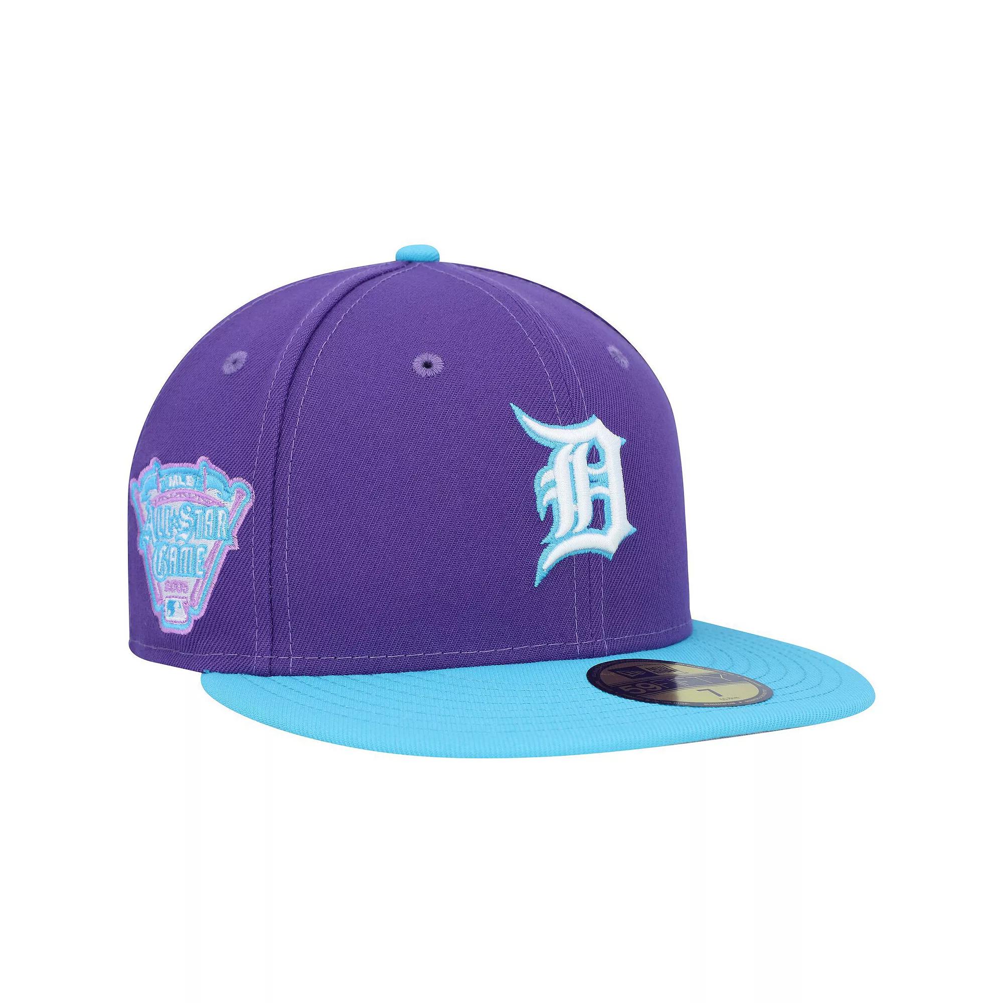 Men's New Era Purple Detroit Tigers Vice 59FIFTY Fitted Hat, Size: 7 1/2 Product Image