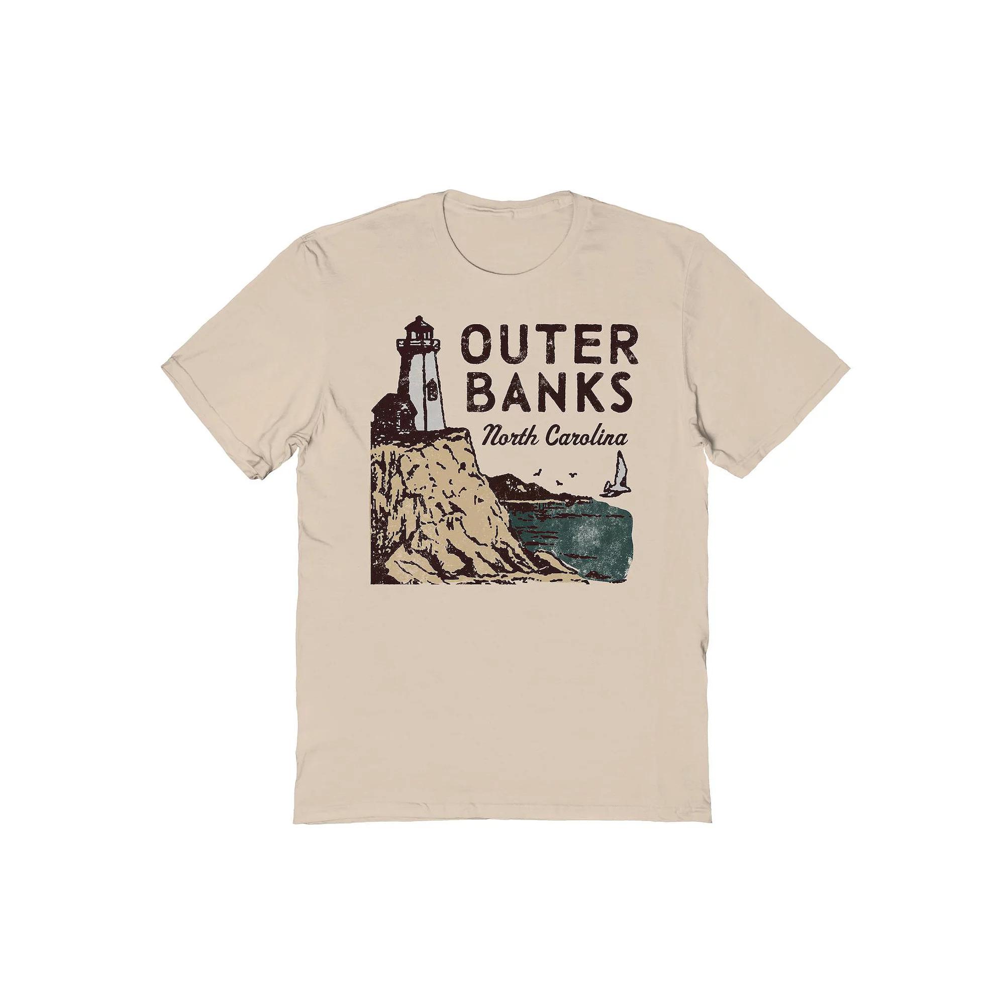 Men's Country Parks Outer Banks Lighthouse Graphic Tee, Size: Small, Brown Product Image