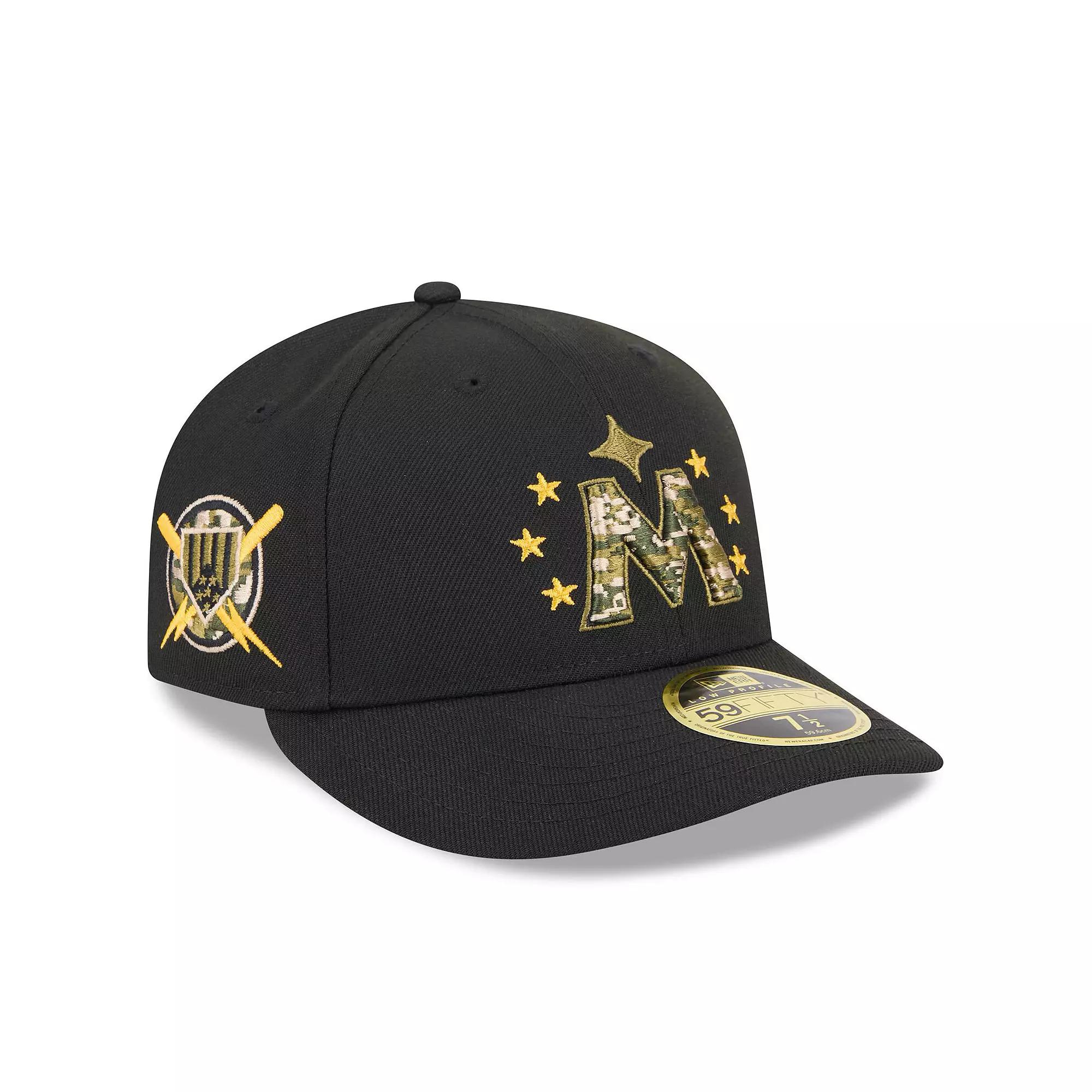 Men's New Era Black Seattle Mariners 2024 Armed Forces Day Low Profile 59FIFTY Fitted Hat,  Product Image