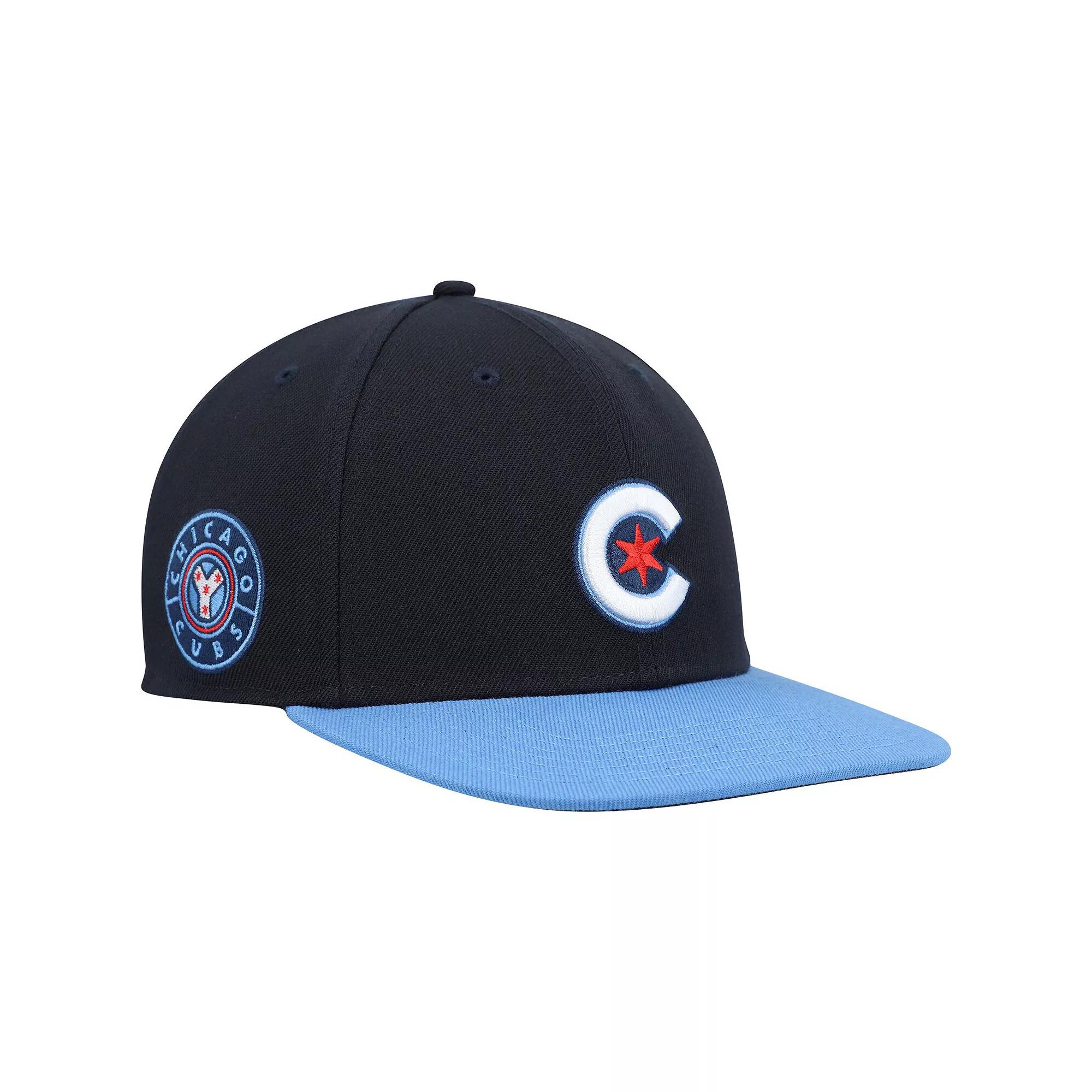 Men's '47 Navy Chicago Cubs 2021 City Connect Captain Snapback Hat, Blue Product Image