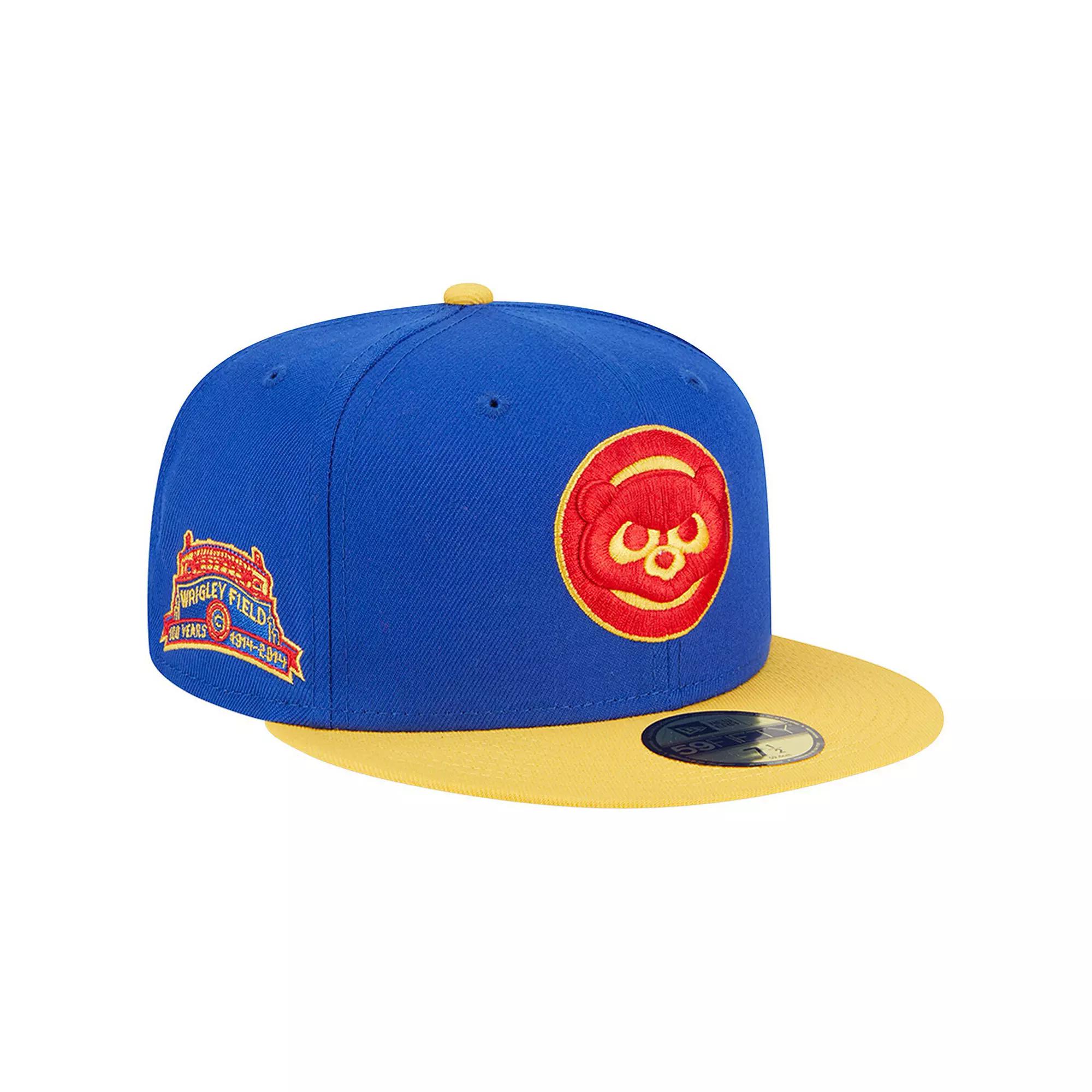 Men's New Era  Royal/Yellow Chicago Cubs Empire 59FIFTY Fitted Hat, Size: 8, Blue Product Image