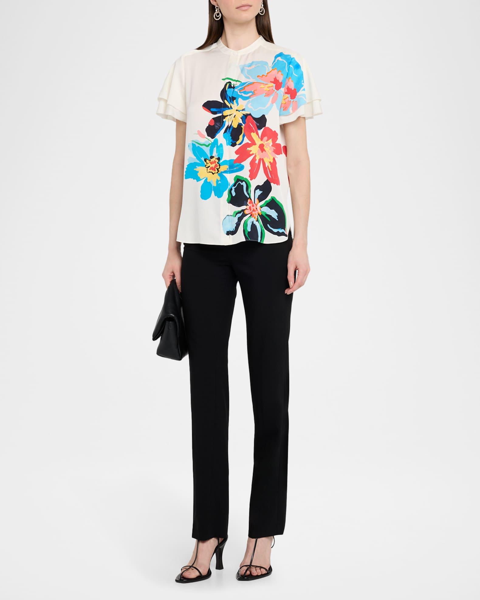 The Sable Floral-Print Blouse Product Image