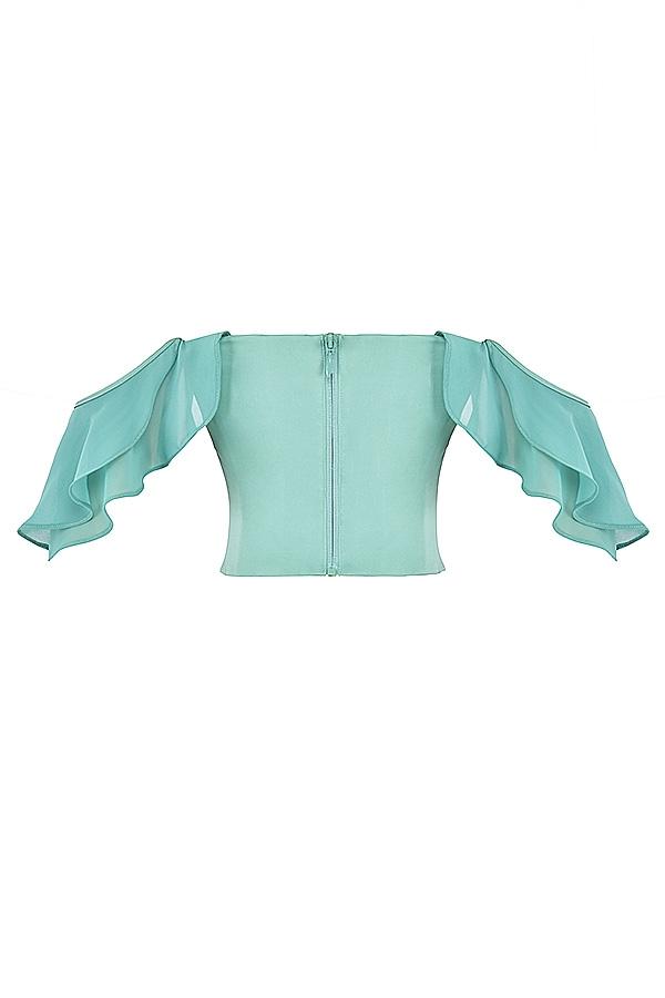 Lila  jade ruffle maxi skirt - sale Product Image