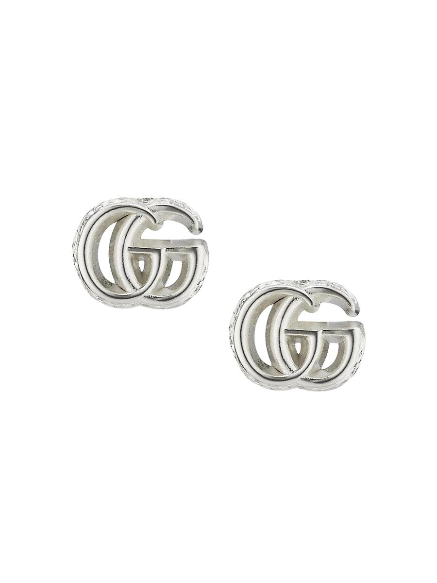 Womens Gg Marmont Sterling Silver Stud Earrings Product Image