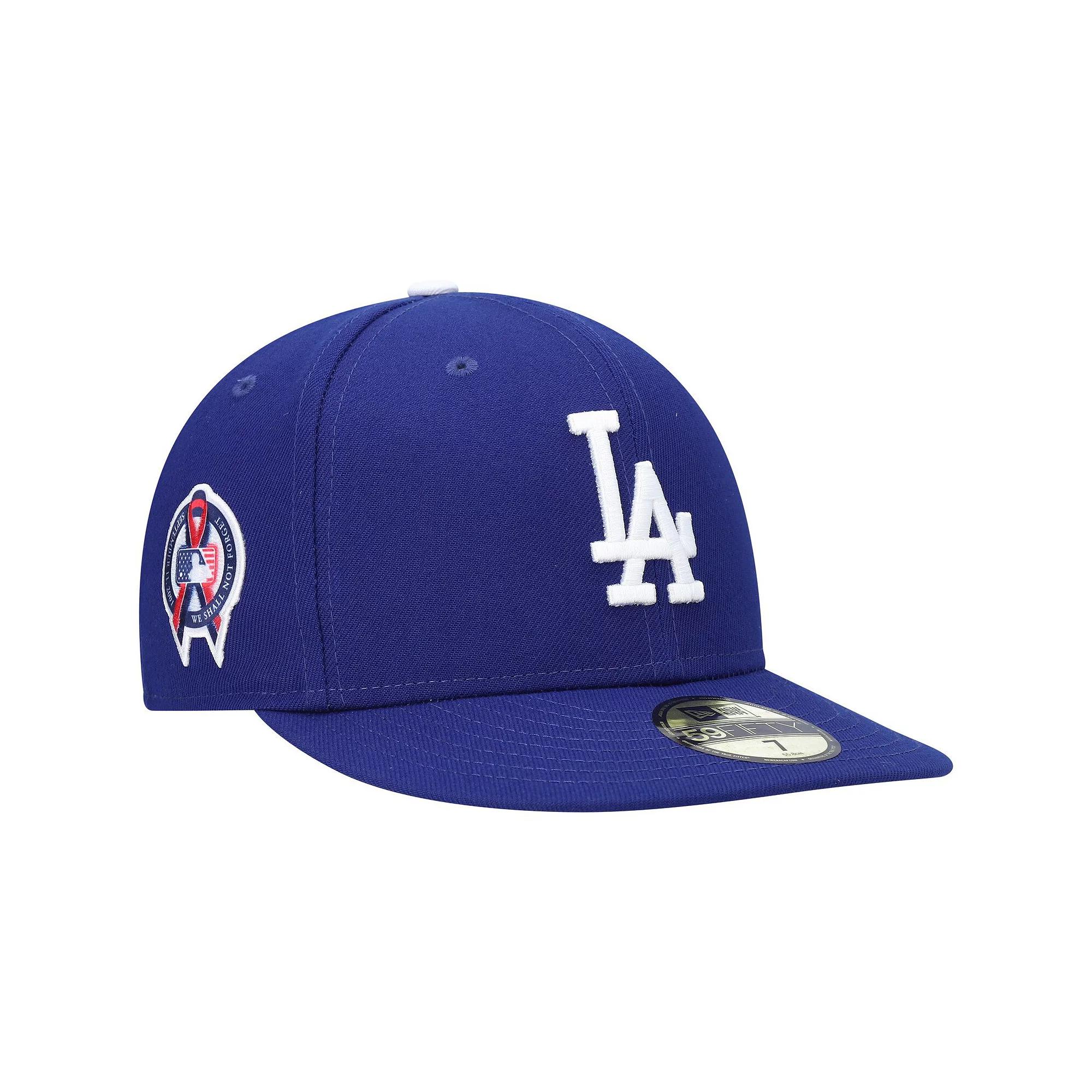 Men's New Era Royal Los Angeles Dodgers 9/11 Memorial Side Patch 59FIFTY Fitted Hat,  Product Image