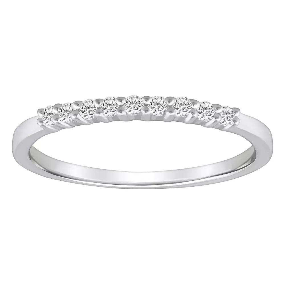 Alyson Layne 14k Gold 1/8 Carat T.W. Diamond 9-Stone Wedding Band, Women's,  Product Image