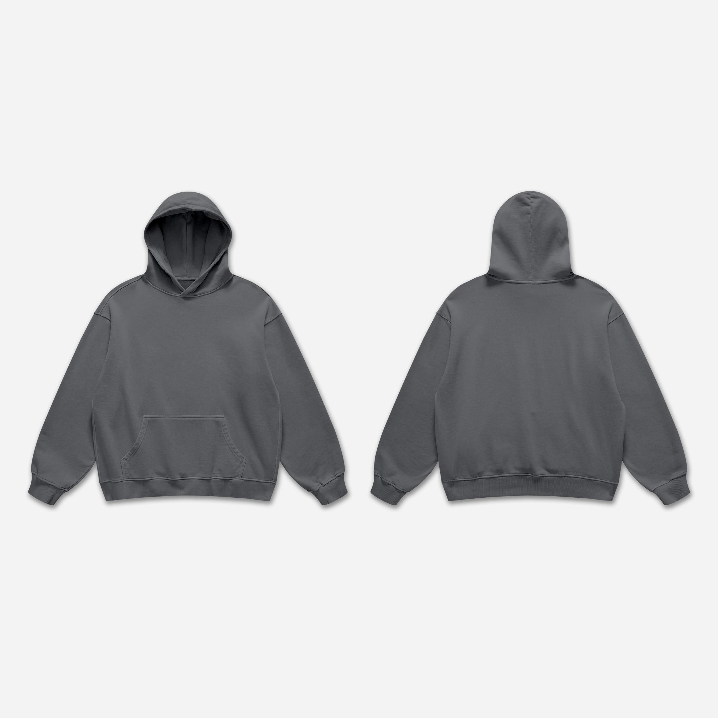 Oversized Heavyweight Cotton Fleece Hoodie Sweatshirt Product Image