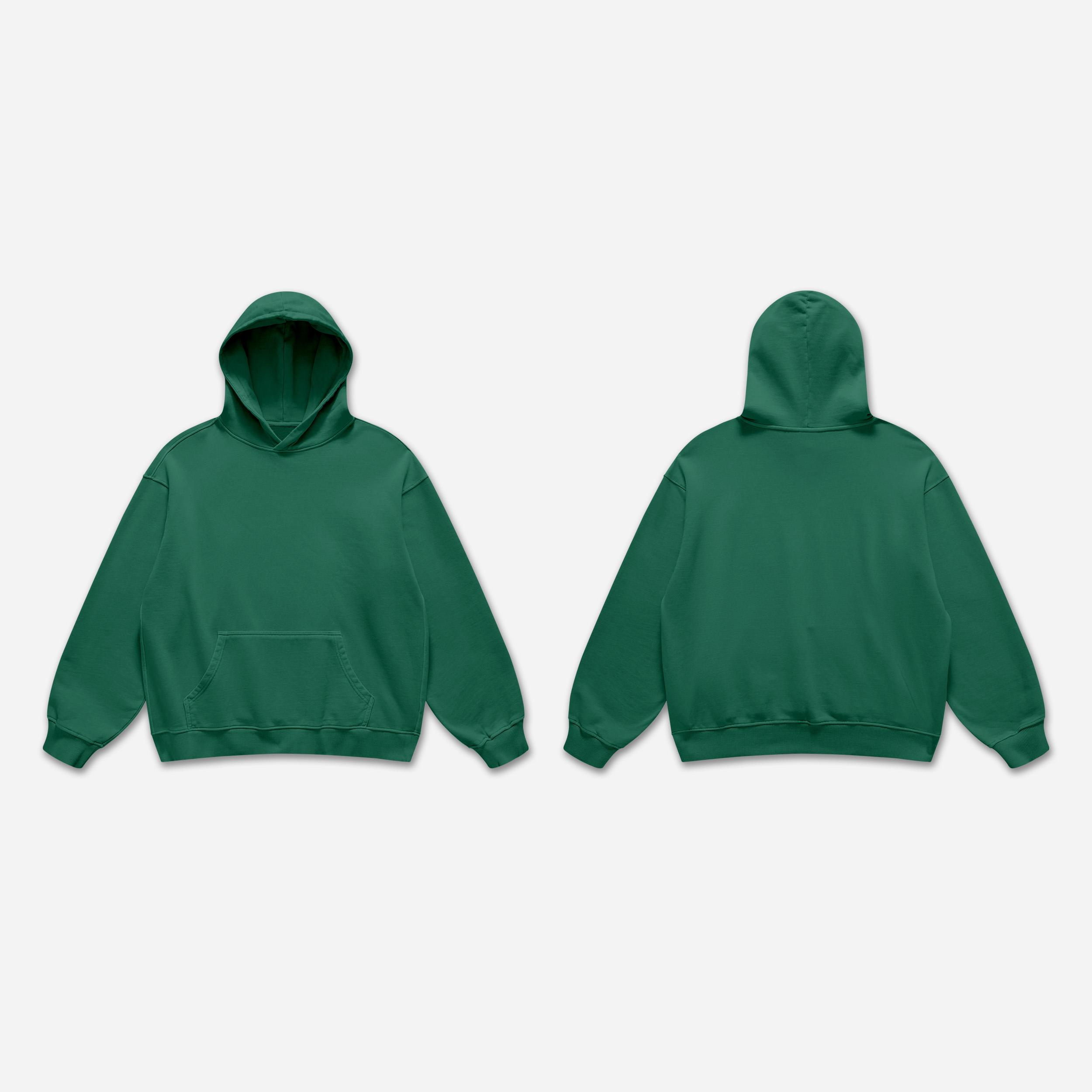 Oversized Heavyweight Cotton Fleece Hoodie Sweatshirt Product Image