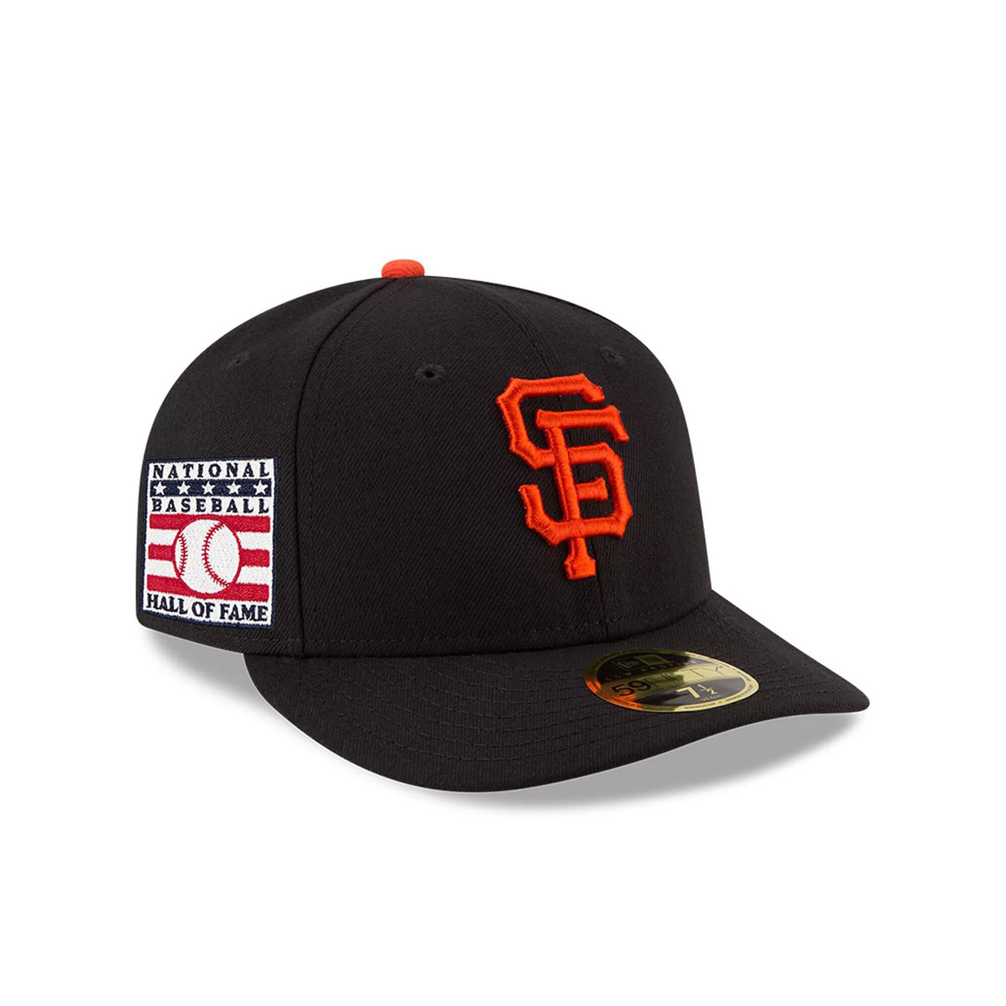 Men's New Era Black San Francisco Giants National Baseball Hall of Fame Low Profile 59FIFTY Fitted Hat, Size: 7 1/4 Product Image