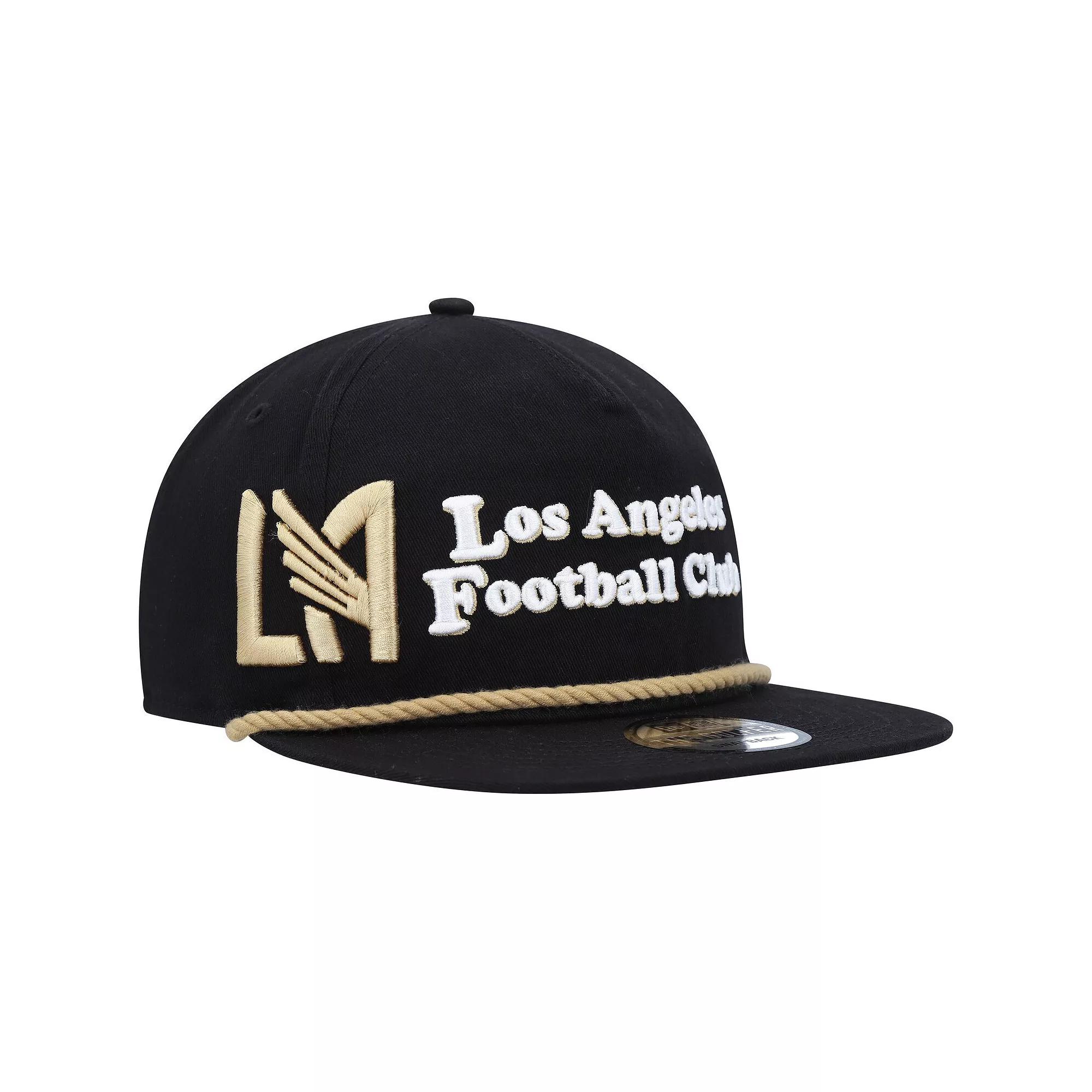 Men's New Era Black LAFC Heritage The Golfer Snapback Hat, Lfc Black Product Image