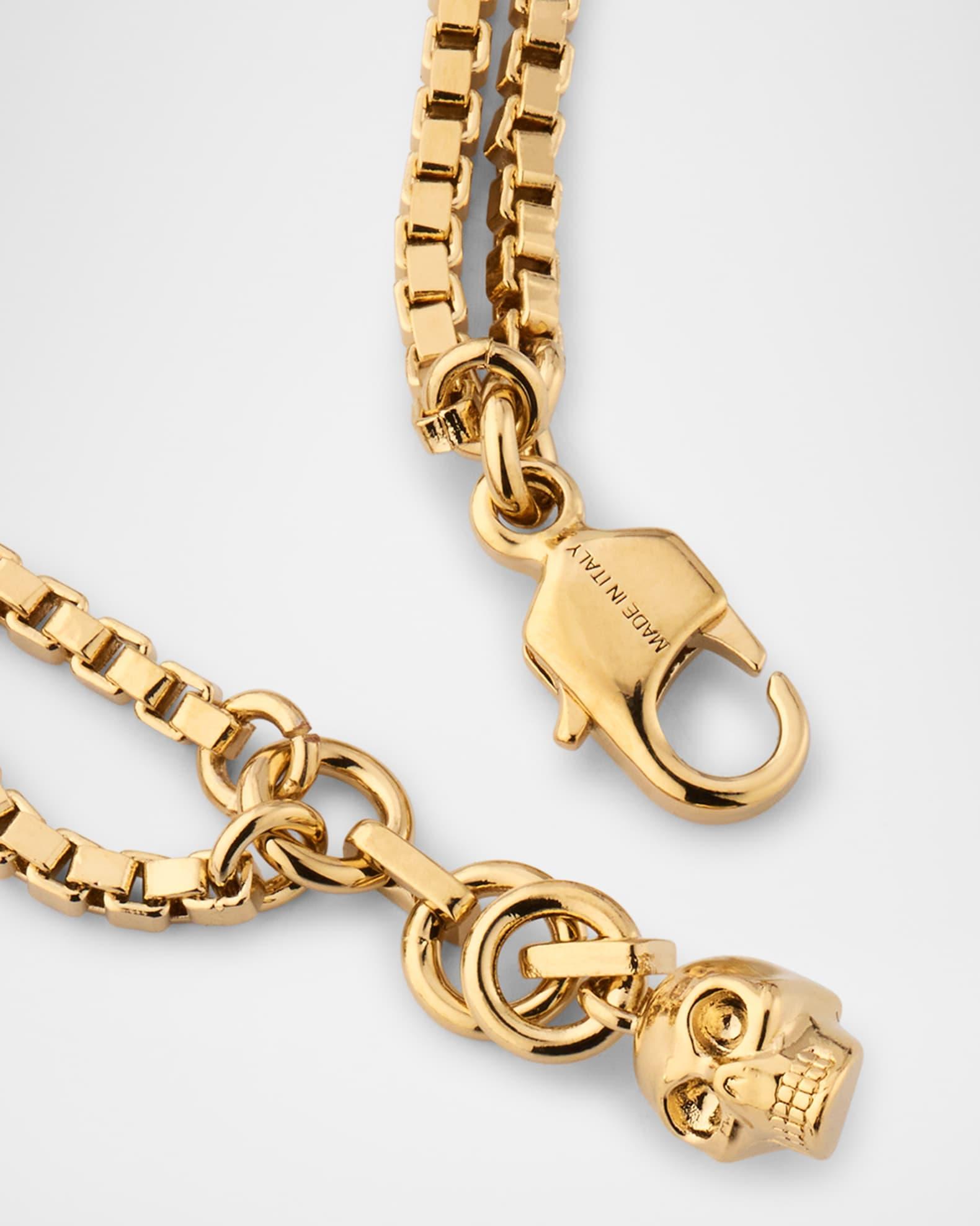 Pearly Skull Chain Bracelet Product Image
