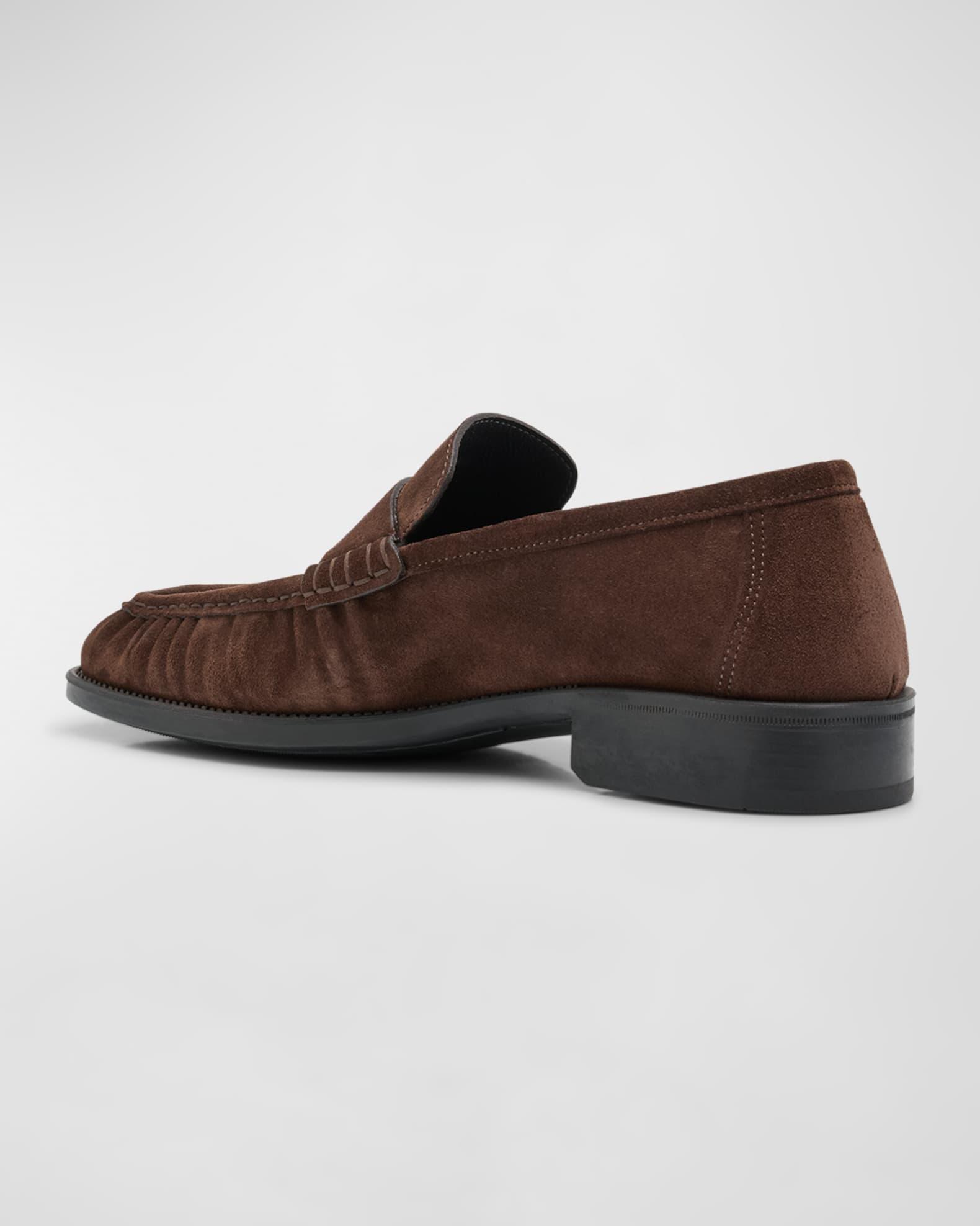 Men's Suede Penny Loafers Product Image