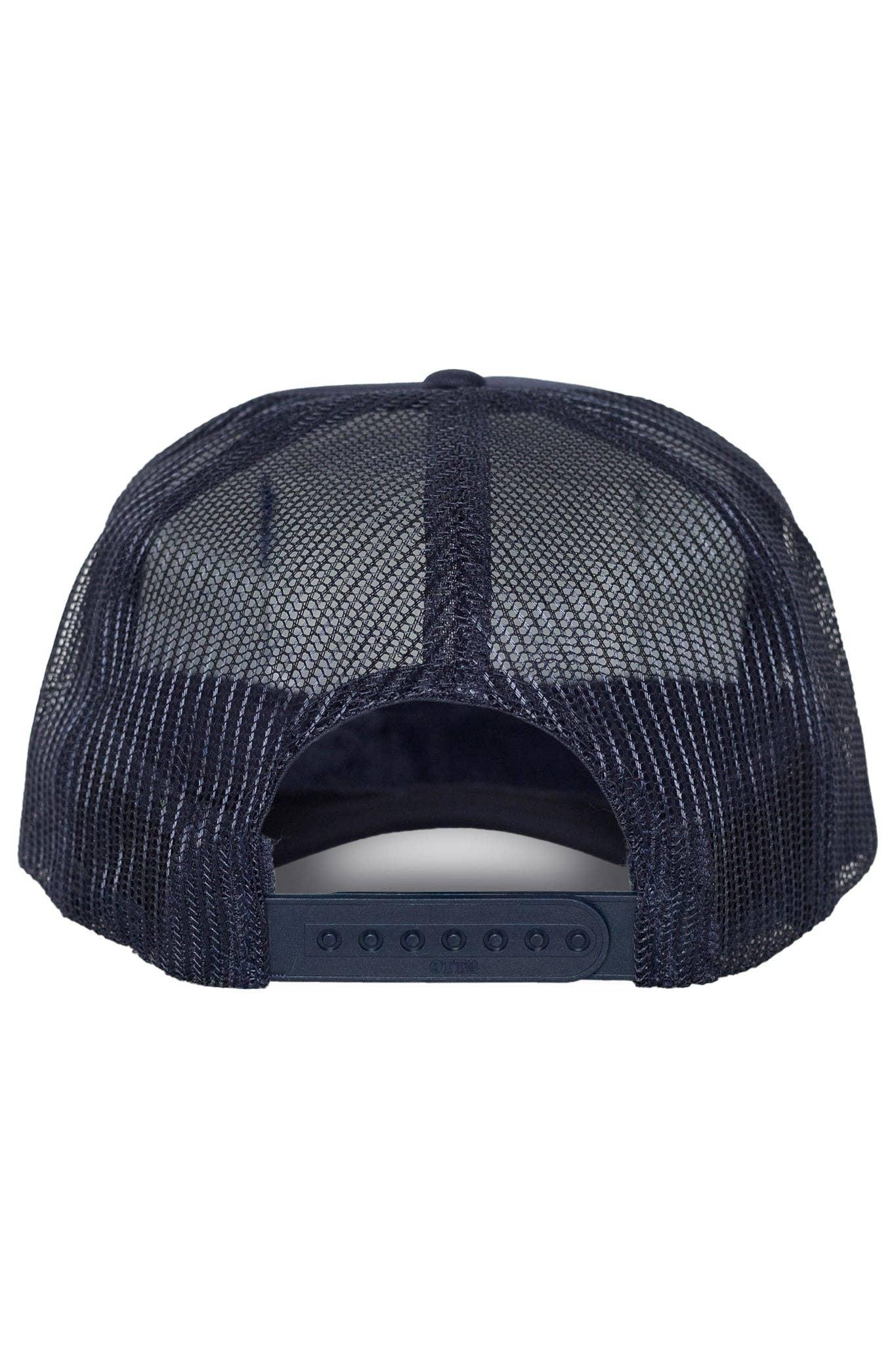 Friday Feelin' Beach Trucker Hat in Navy Product Image