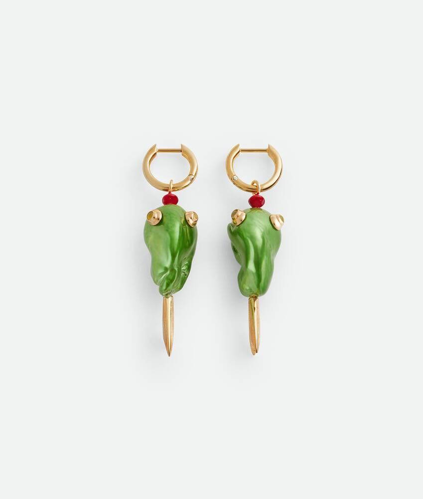 Women's Fish Earrings in Fresh mint/yellow ag Product Image