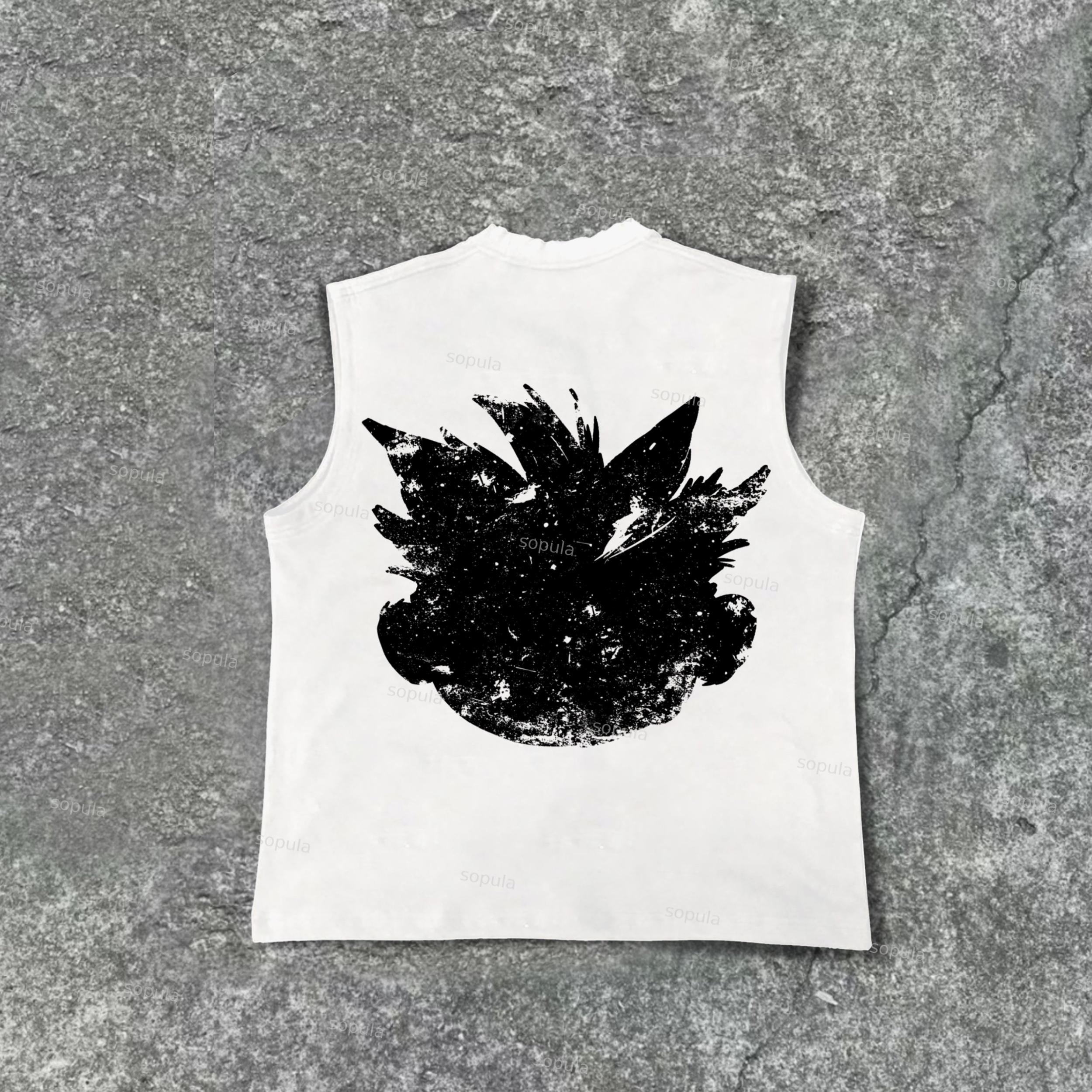 Sopula Virgin Mary Praying Vintage Graphic Washed Oversized Zip Up Hoodie Product Image