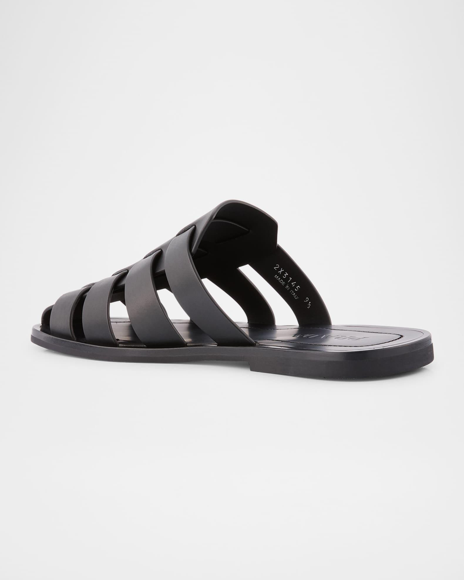 Men's Leather Fisherman Slide Sandals Product Image