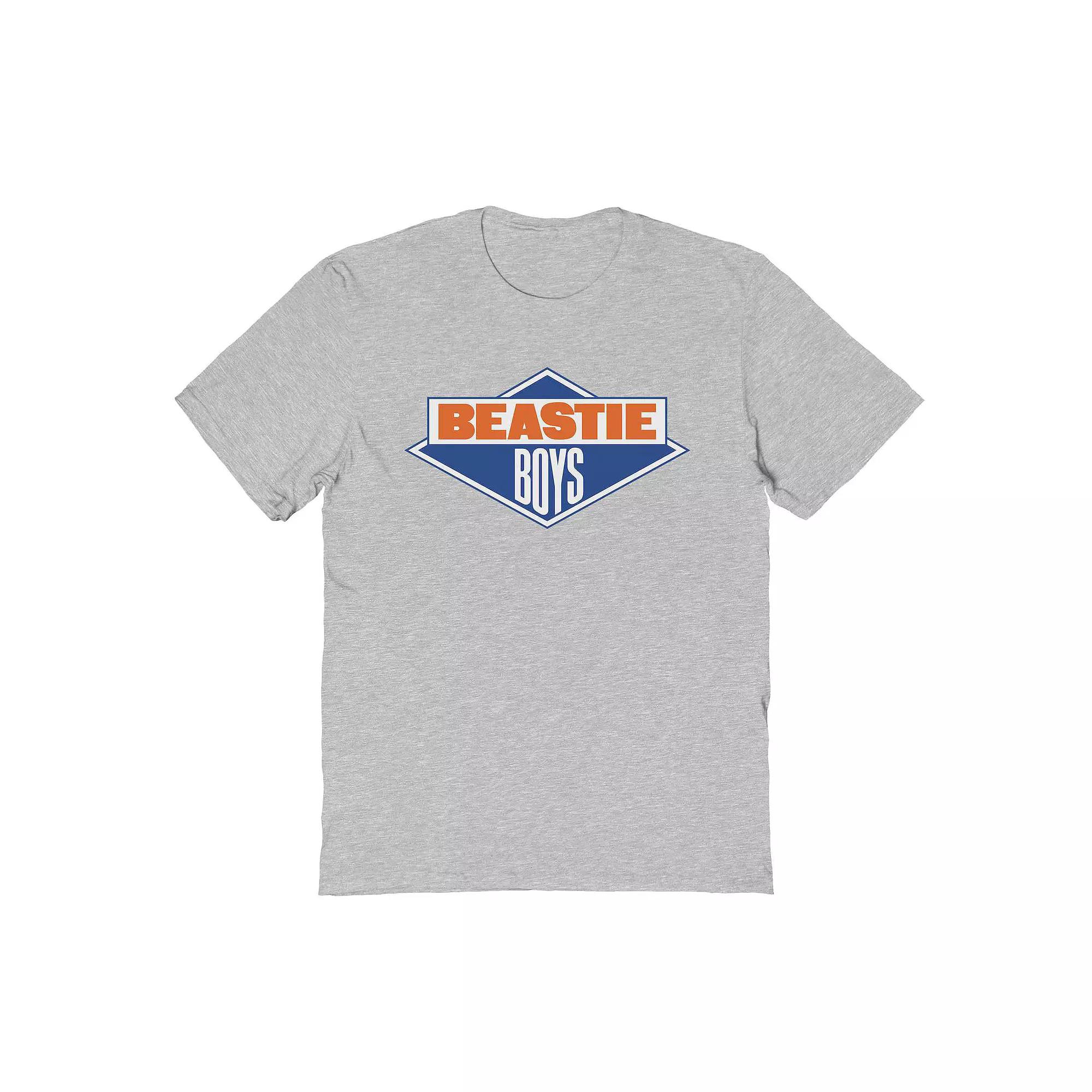 Men's Beastie Boys Logo Blue Red White Graphic Tee, Size: Medium, Sport Gray Product Image