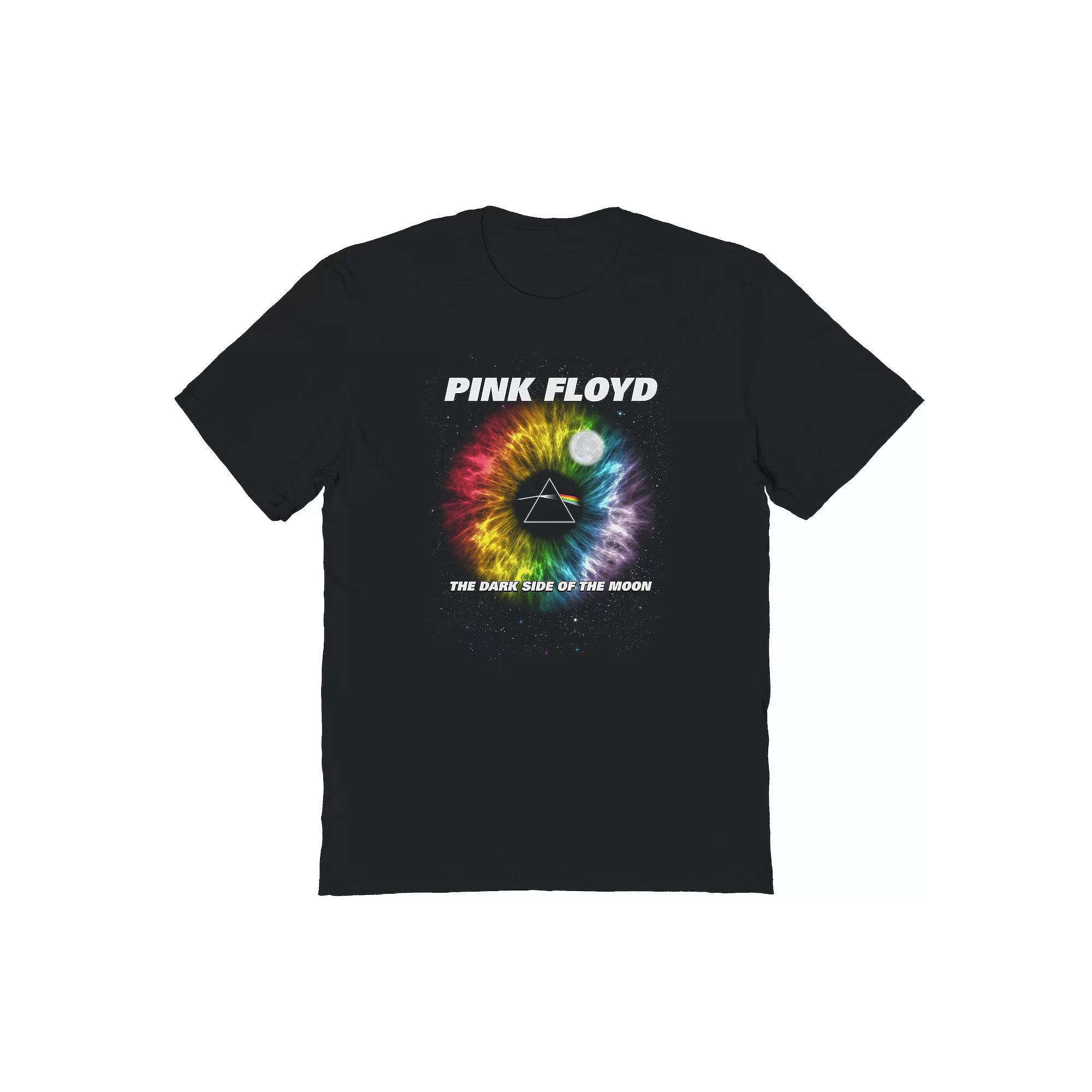 Men's Rainbow Iris Pink Floyd Graphic Tee, Size: Large, Black Product Image