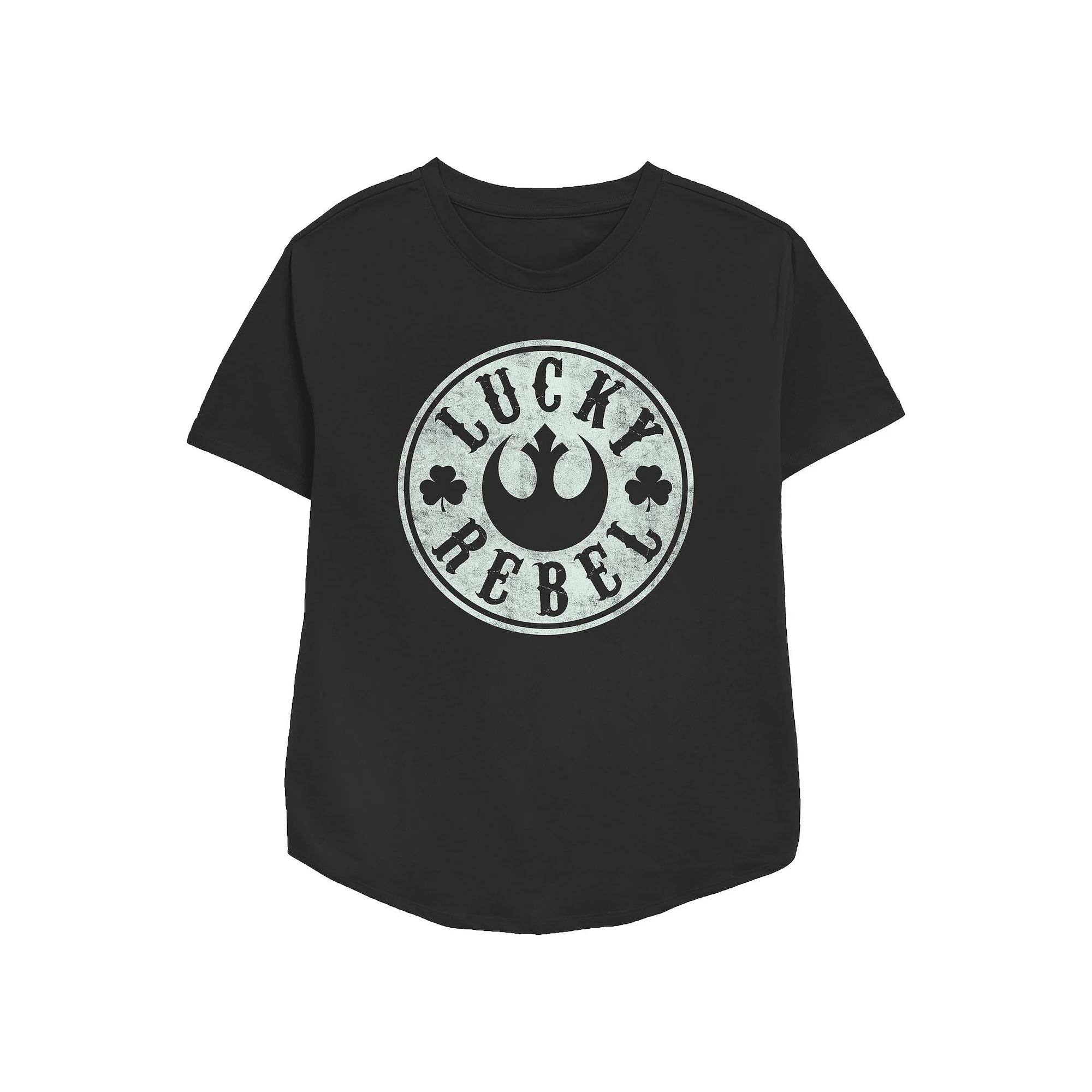 Women's Star Wars Lucky Rebel Relaxed Fit Graphic Tee,  Product Image