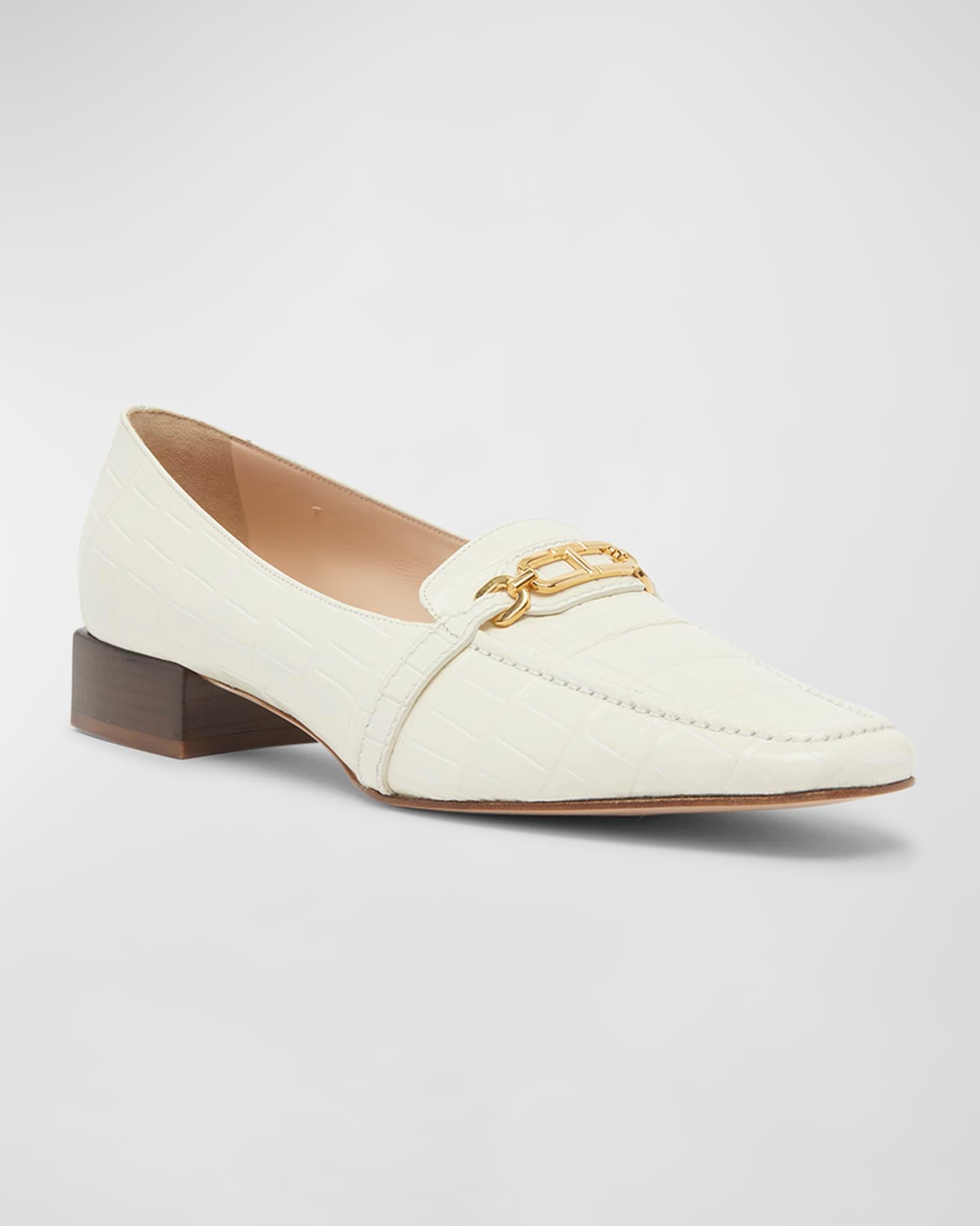 Whitney Croco Chain Loafers Product Image
